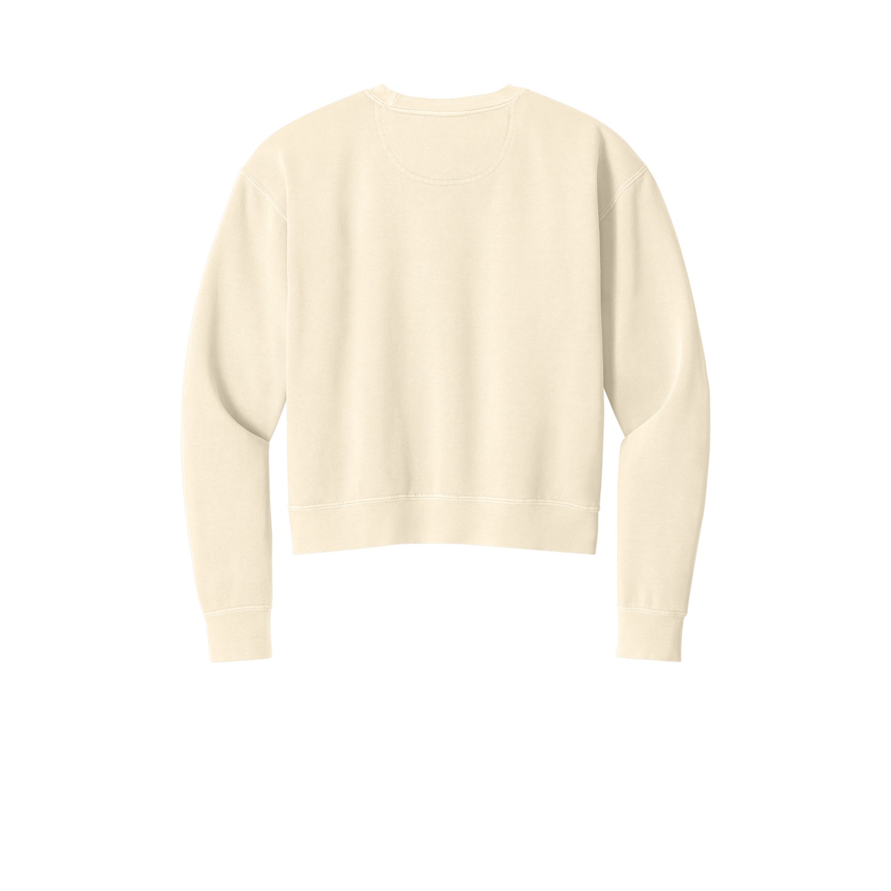 Women's Garment-Dyed Mid-Length Crewneck Sweatshirt - Thumbnail Image