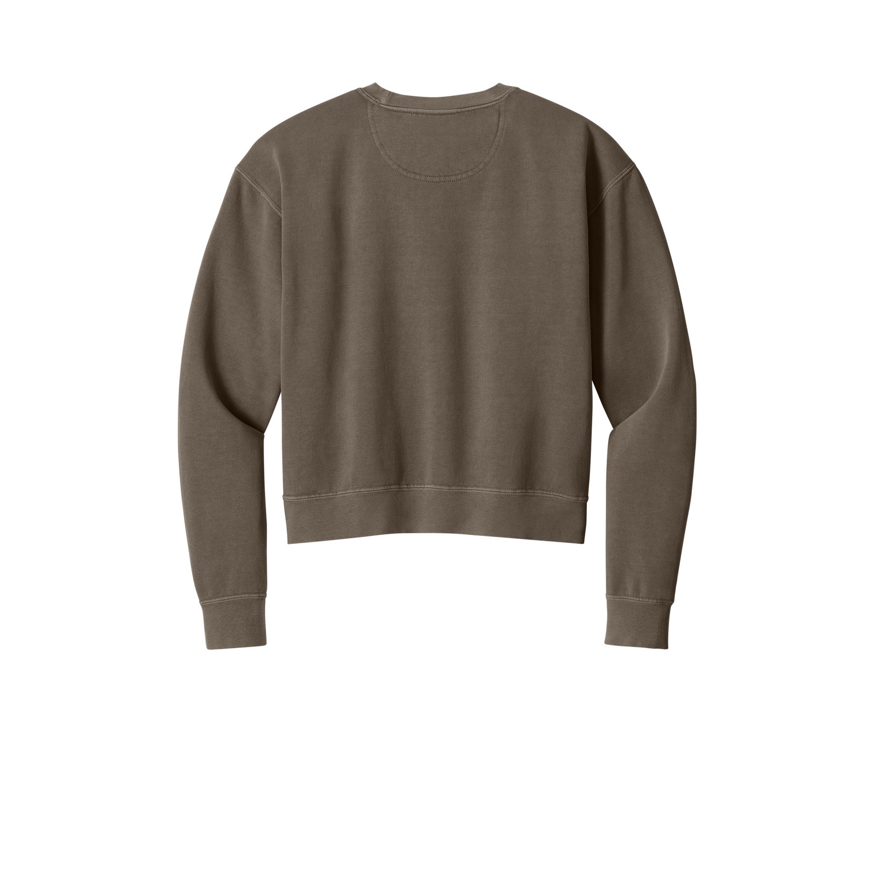 Women's Garment-Dyed Mid-Length Crewneck Sweatshirt - Thumbnail Image