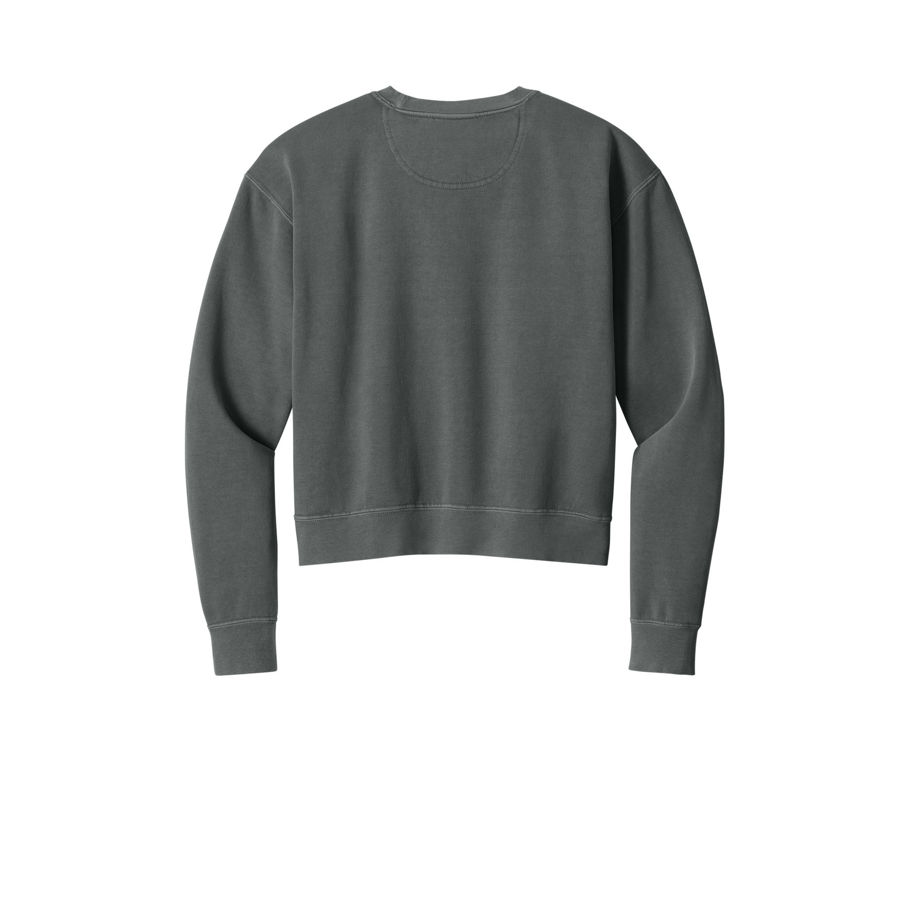 Women's Garment-Dyed Mid-Length Crewneck Sweatshirt - Thumbnail Image