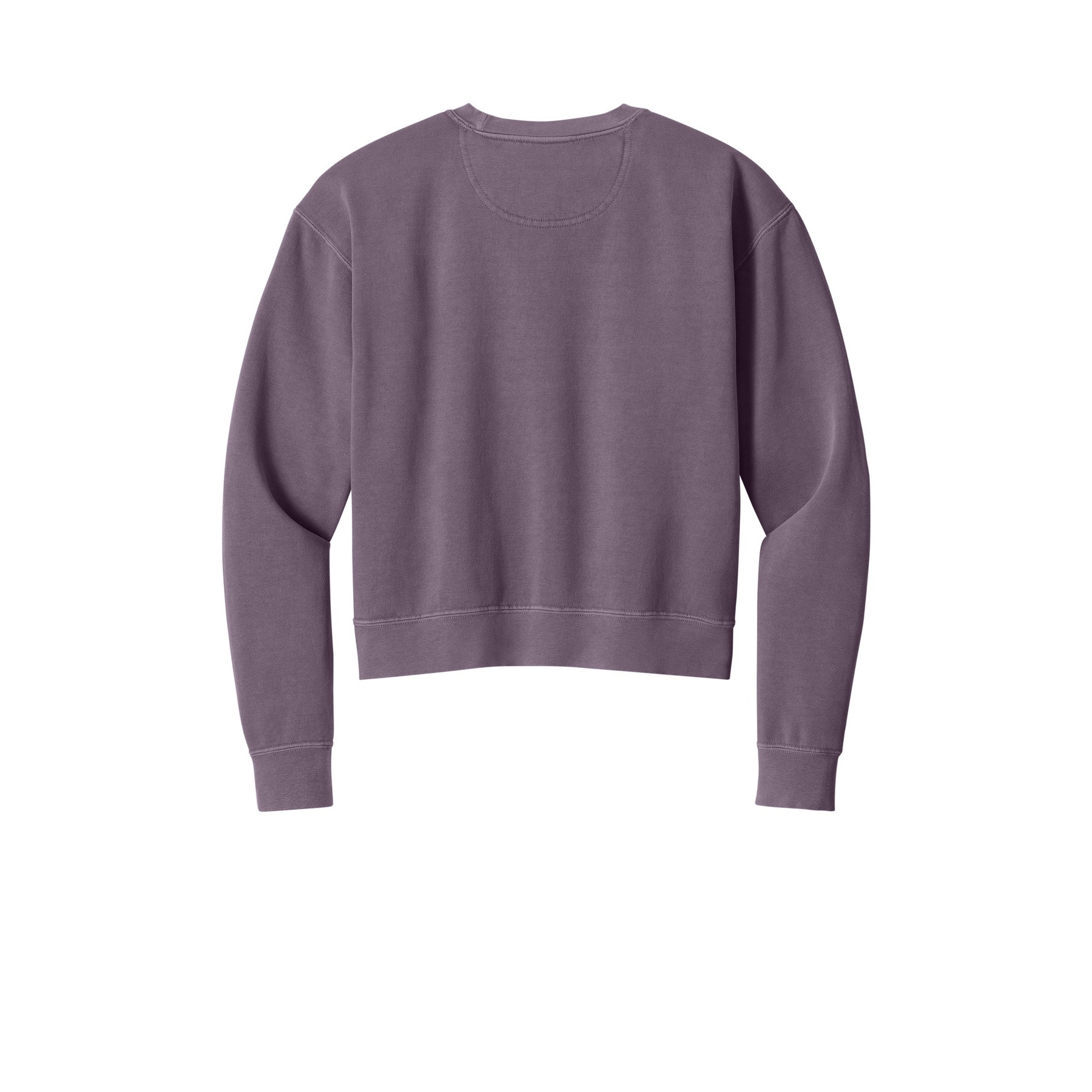 Women's Garment-Dyed Mid-Length Crewneck Sweatshirt - Thumbnail Image