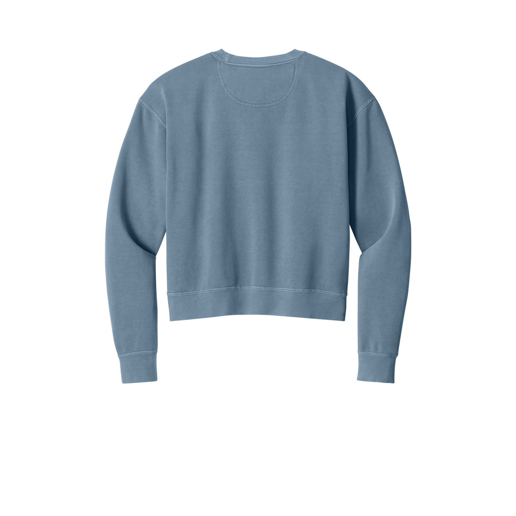 Women's Garment-Dyed Mid-Length Crewneck Sweatshirt - Thumbnail Image