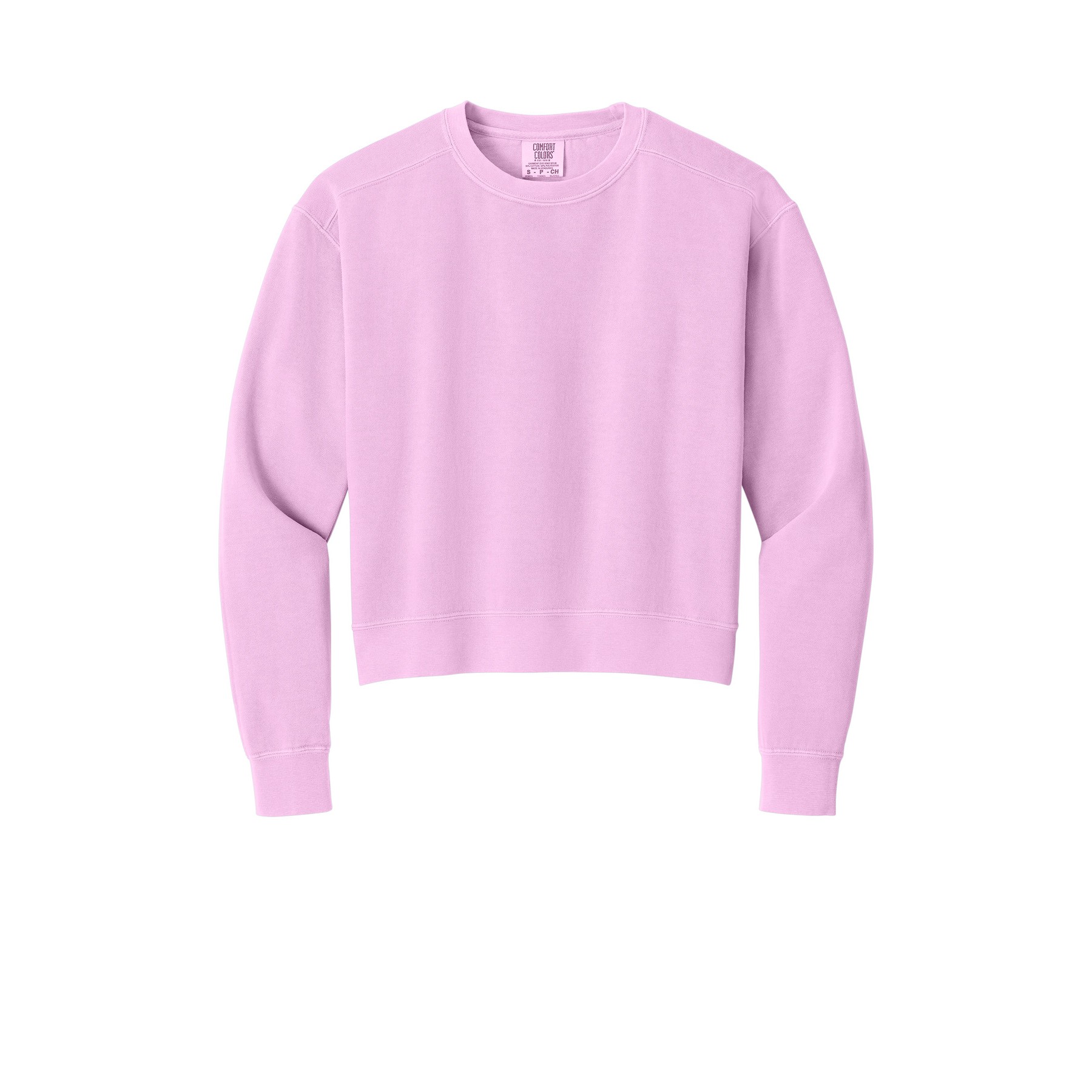 Women's Garment-Dyed Mid-Length Crewneck Sweatshirt - Thumbnail Image