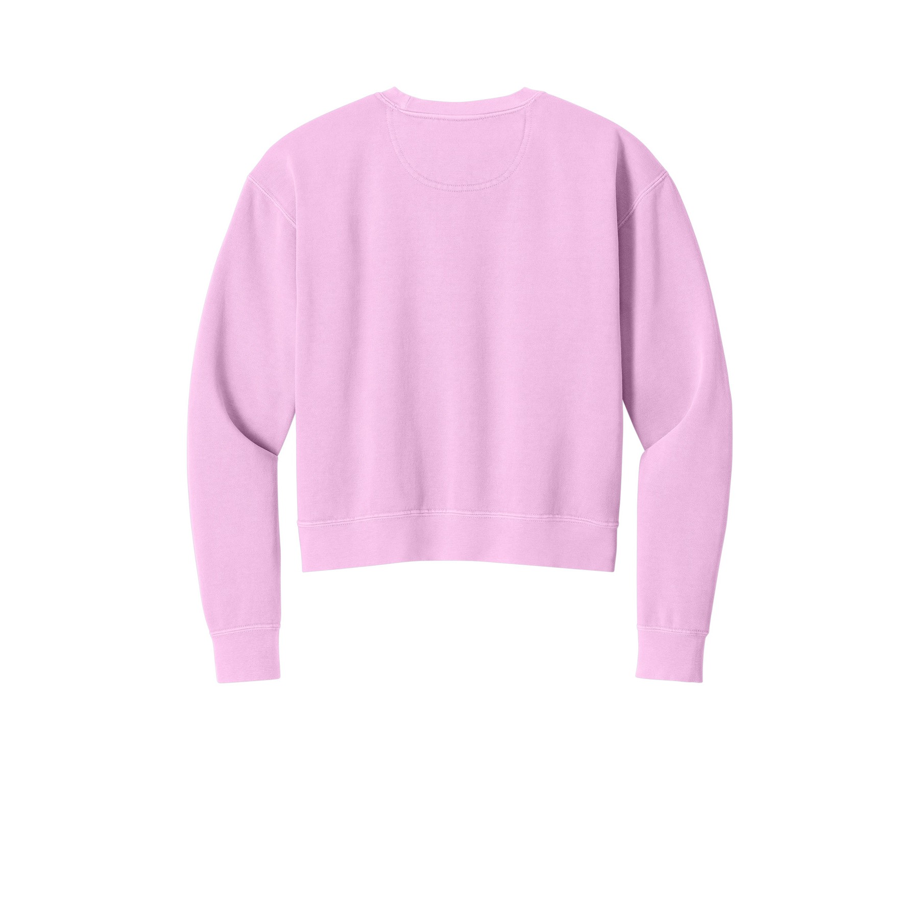 Women's Garment-Dyed Mid-Length Crewneck Sweatshirt - Thumbnail Image