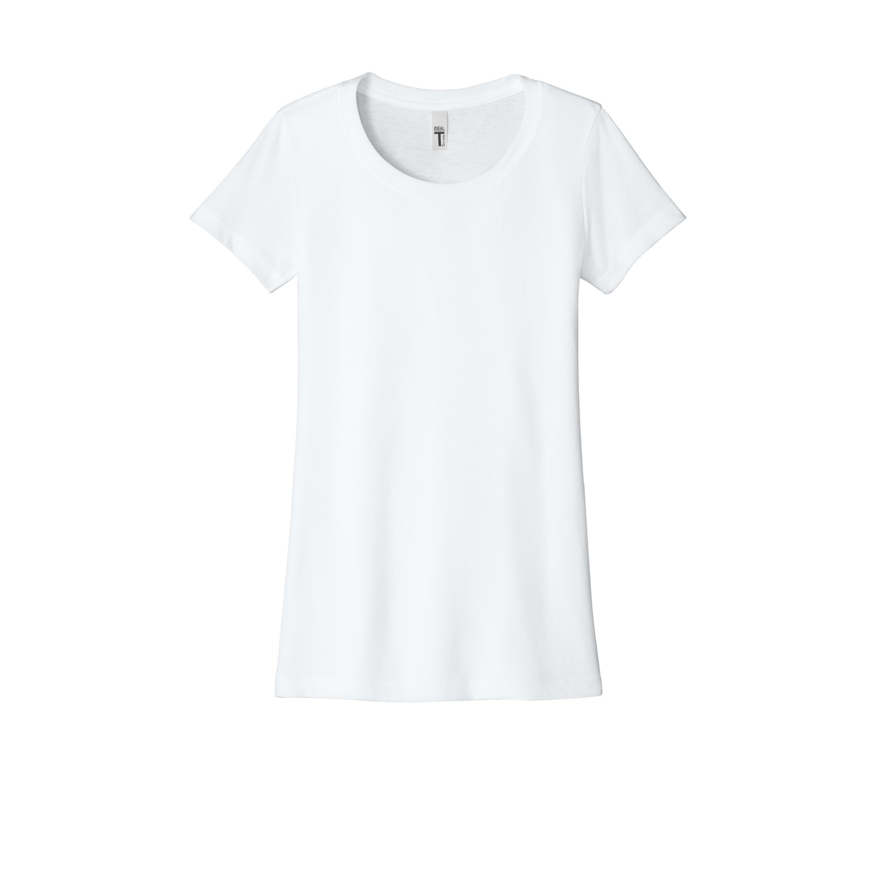 Women's Slim Fit Cotton Polyester T-Shirt - Thumbnail Image