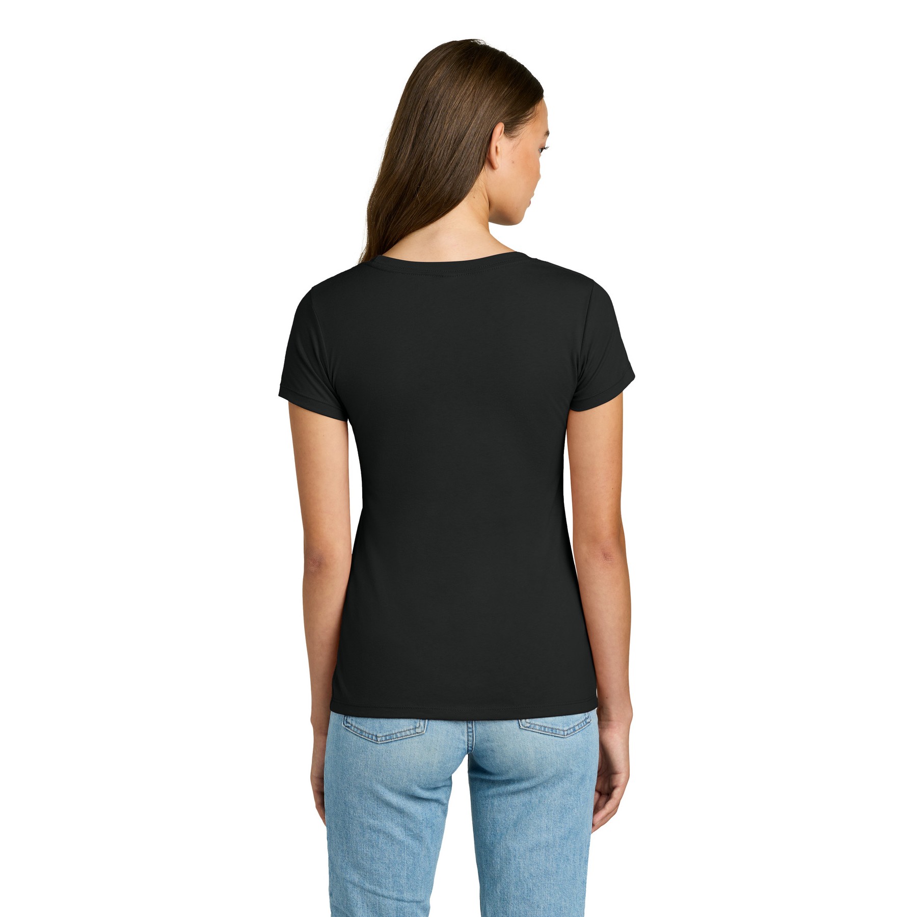 Women's Slim Fit Cotton Polyester T-Shirt - Thumbnail Image