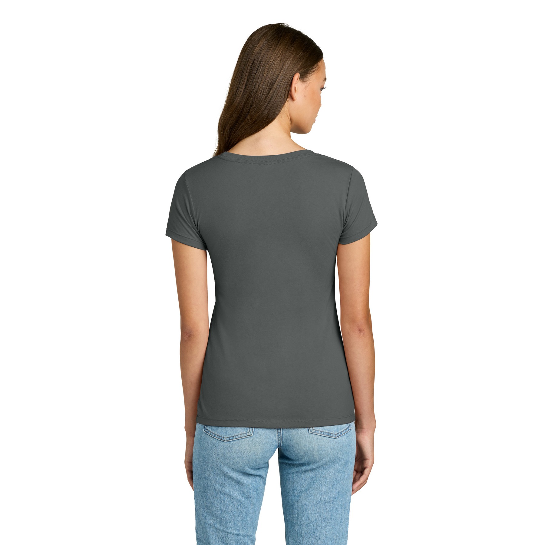 Women's Slim Fit Cotton Polyester T-Shirt - Thumbnail Image