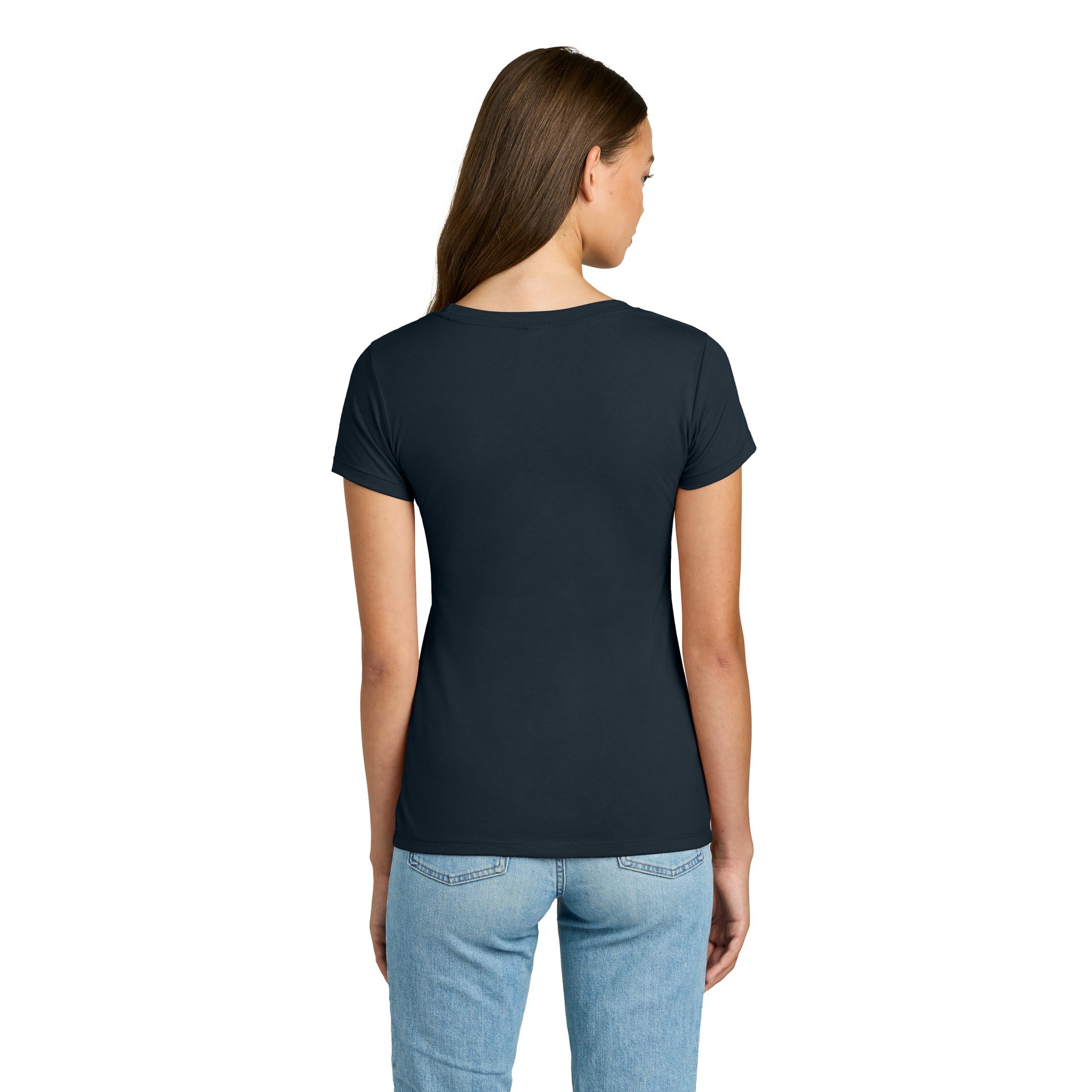 Women's Slim Fit Cotton Polyester T-Shirt - Thumbnail Image