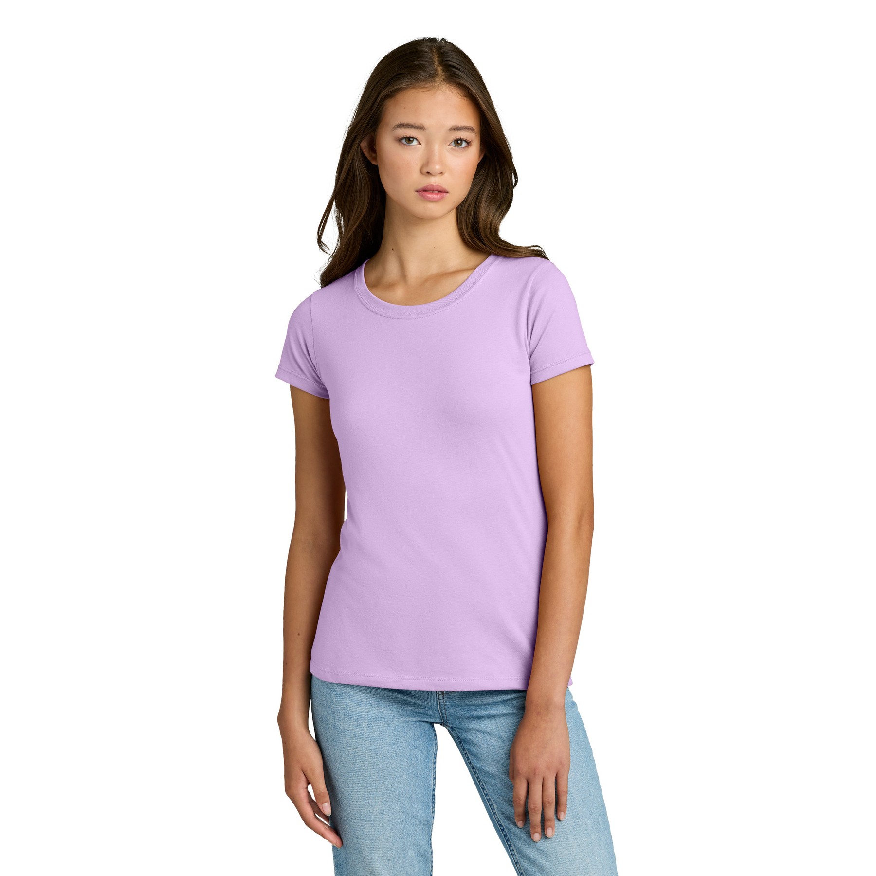 Women's Slim Fit Cotton Polyester T-Shirt - Thumbnail Image