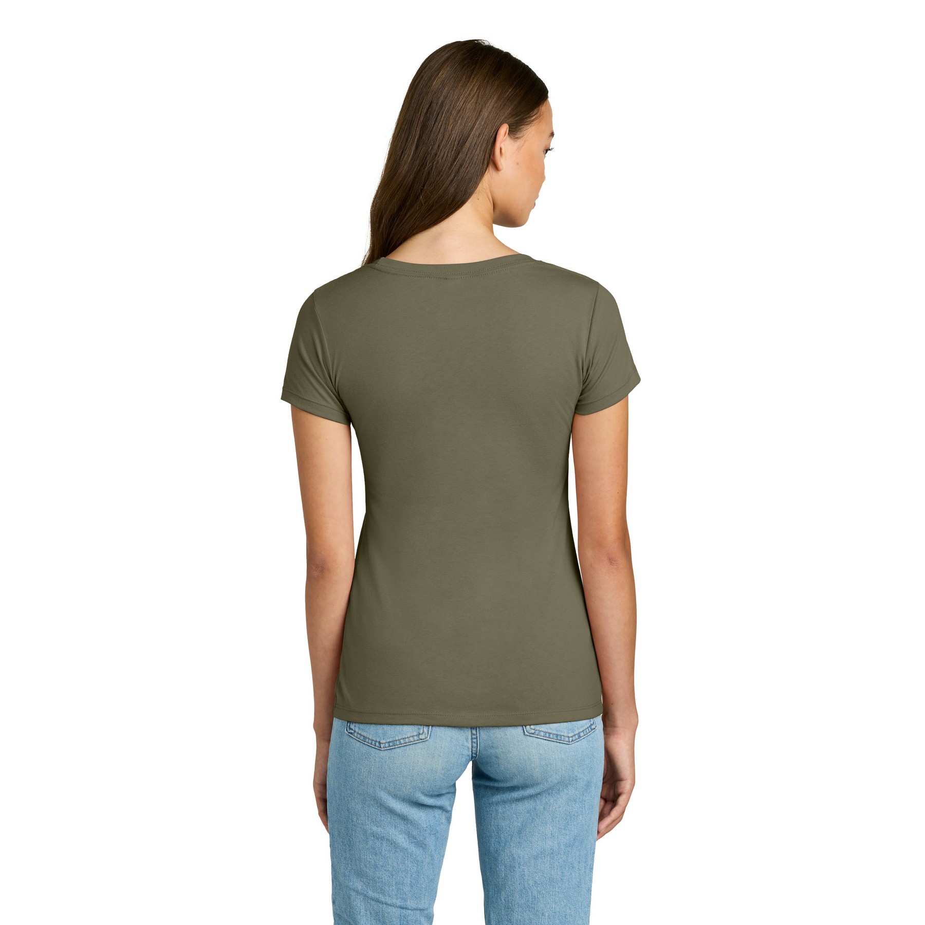 Women's Slim Fit Cotton Polyester T-Shirt - Thumbnail Image