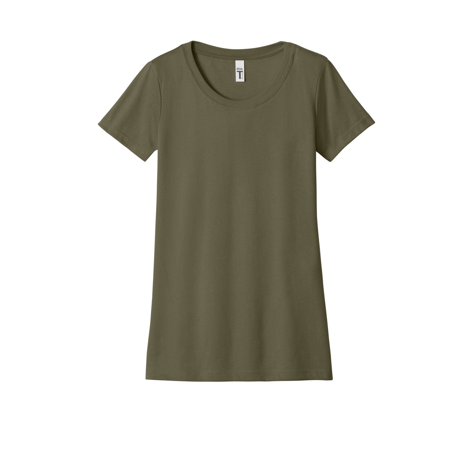 Women's Slim Fit Cotton Polyester T-Shirt - Thumbnail Image