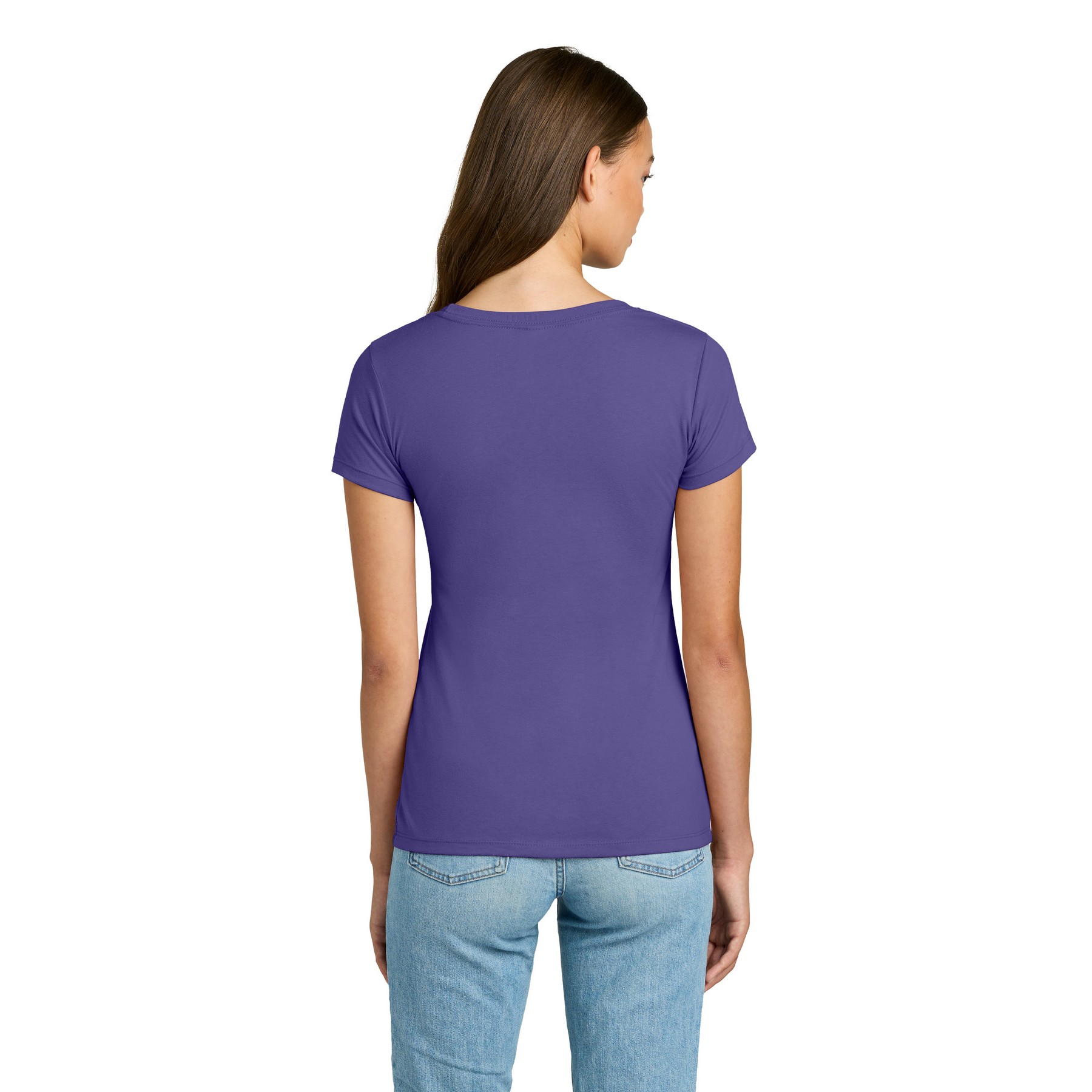 Women's Slim Fit Cotton Polyester T-Shirt - Thumbnail Image