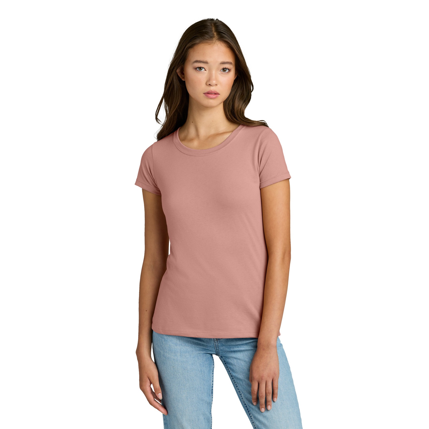 Women's Slim Fit Cotton Polyester T-Shirt - Thumbnail Image
