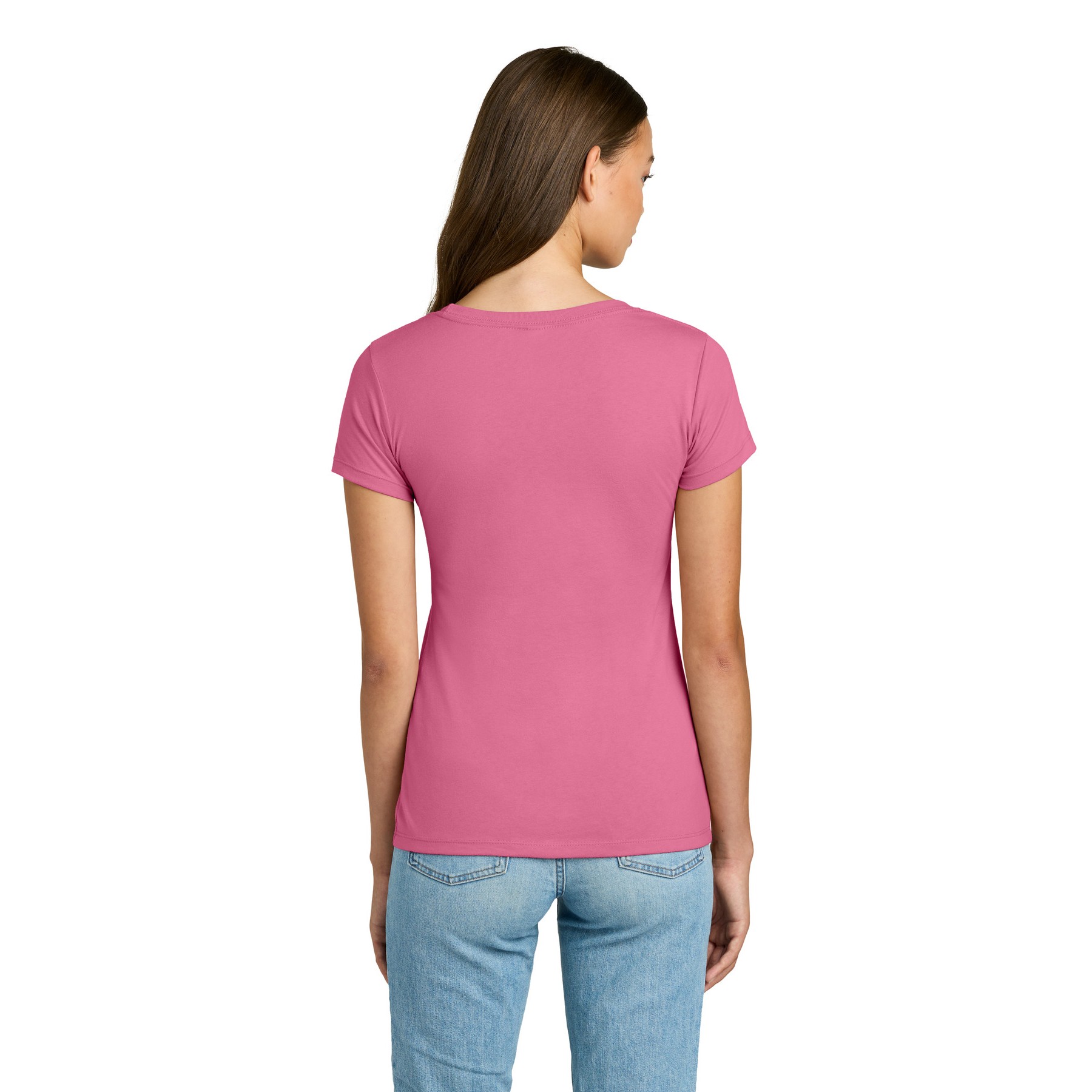 Women's Slim Fit Cotton Polyester T-Shirt - Thumbnail Image