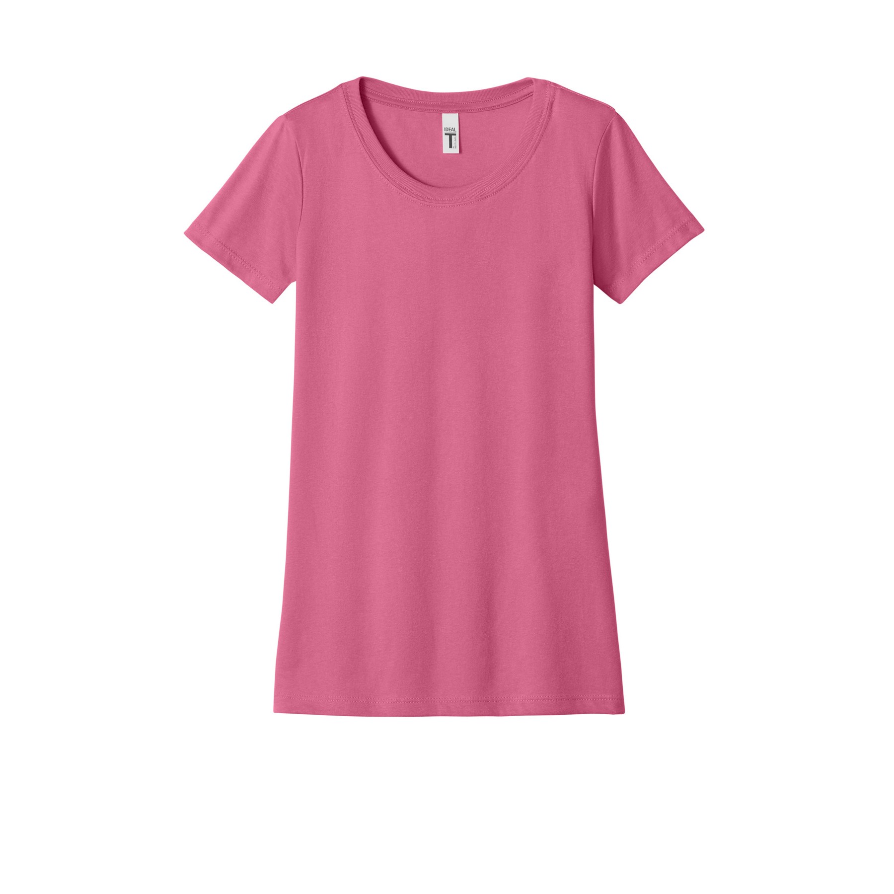 Women's Slim Fit Cotton Polyester T-Shirt - Thumbnail Image
