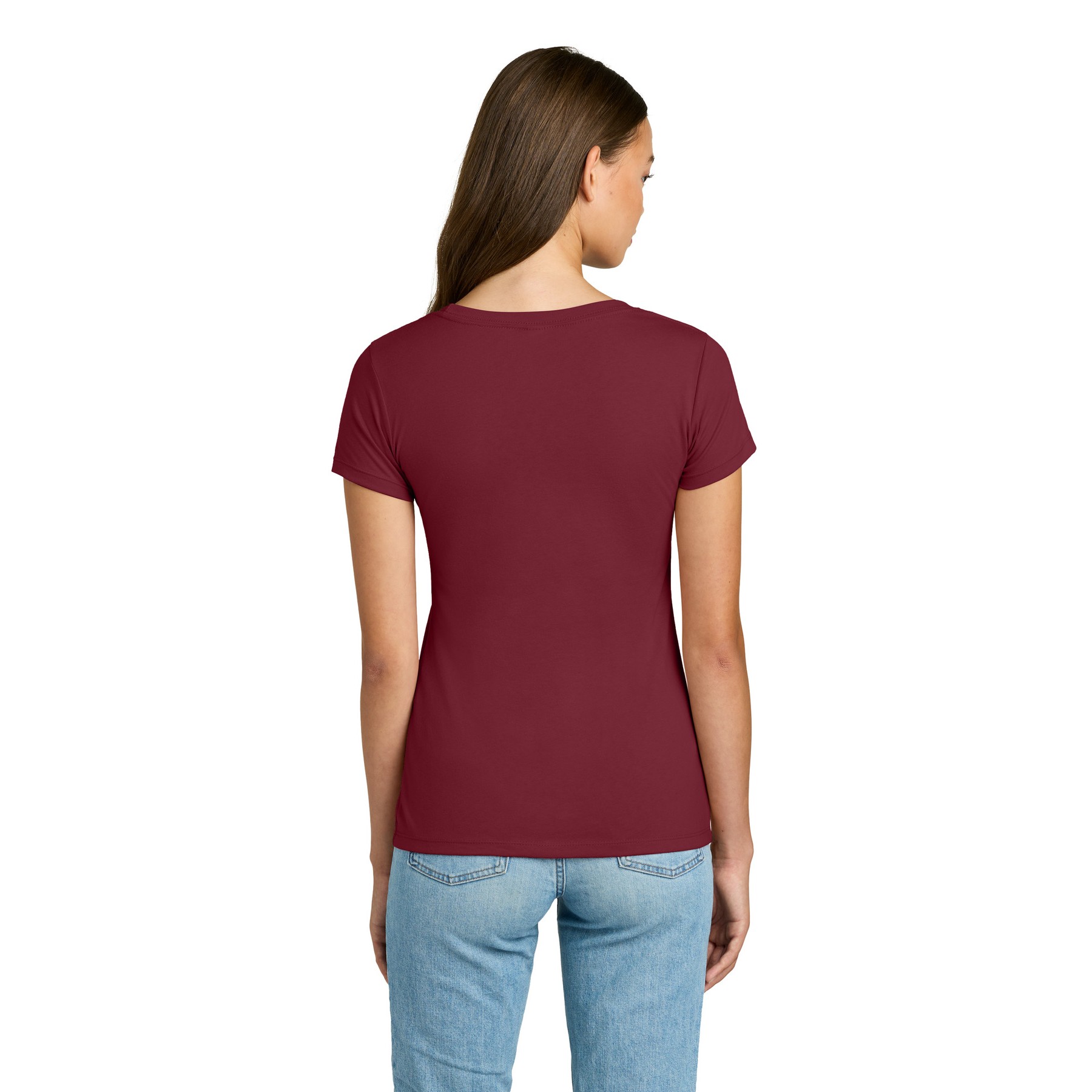 Women's Slim Fit Cotton Polyester T-Shirt - Thumbnail Image