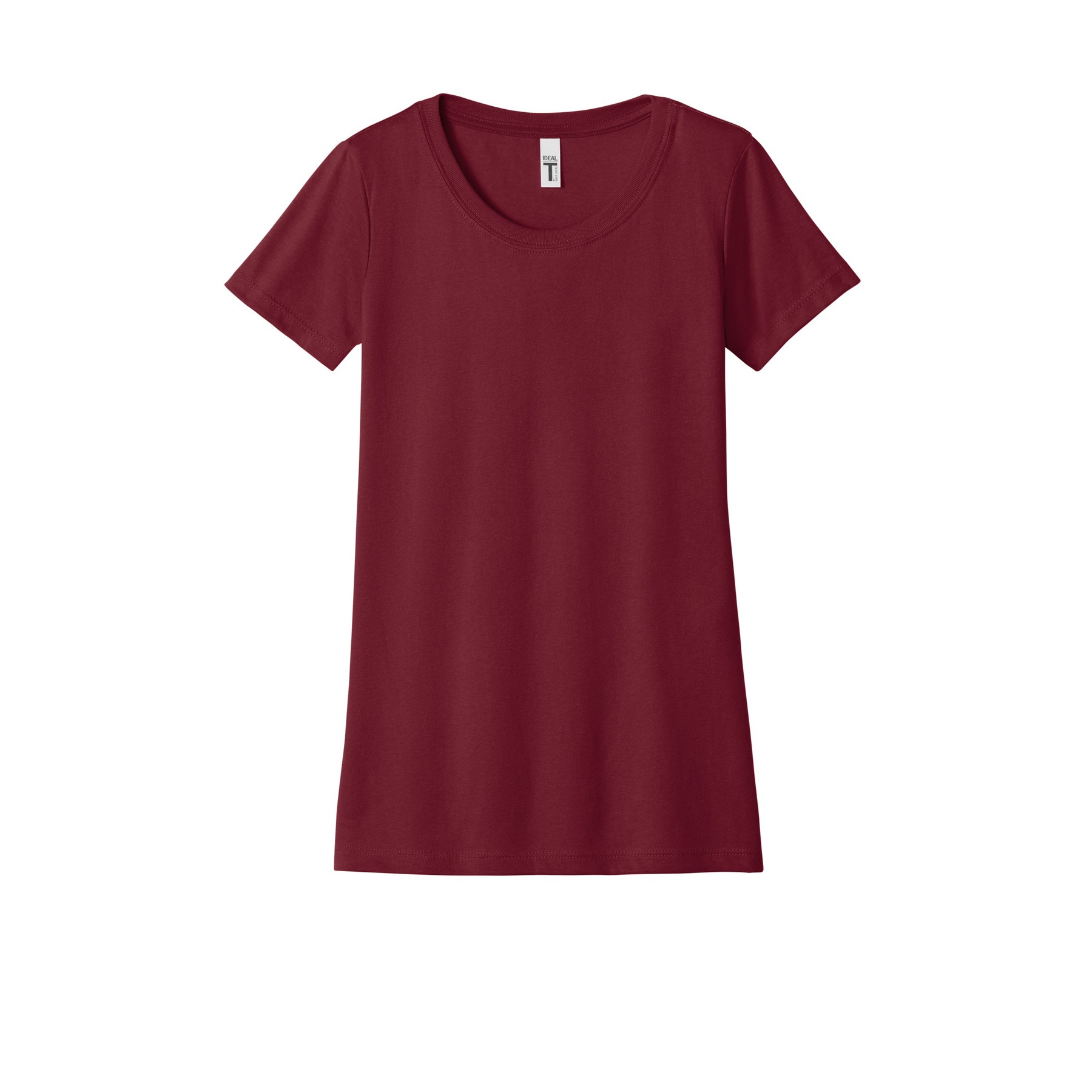 Women's Slim Fit Cotton Polyester T-Shirt - Thumbnail Image