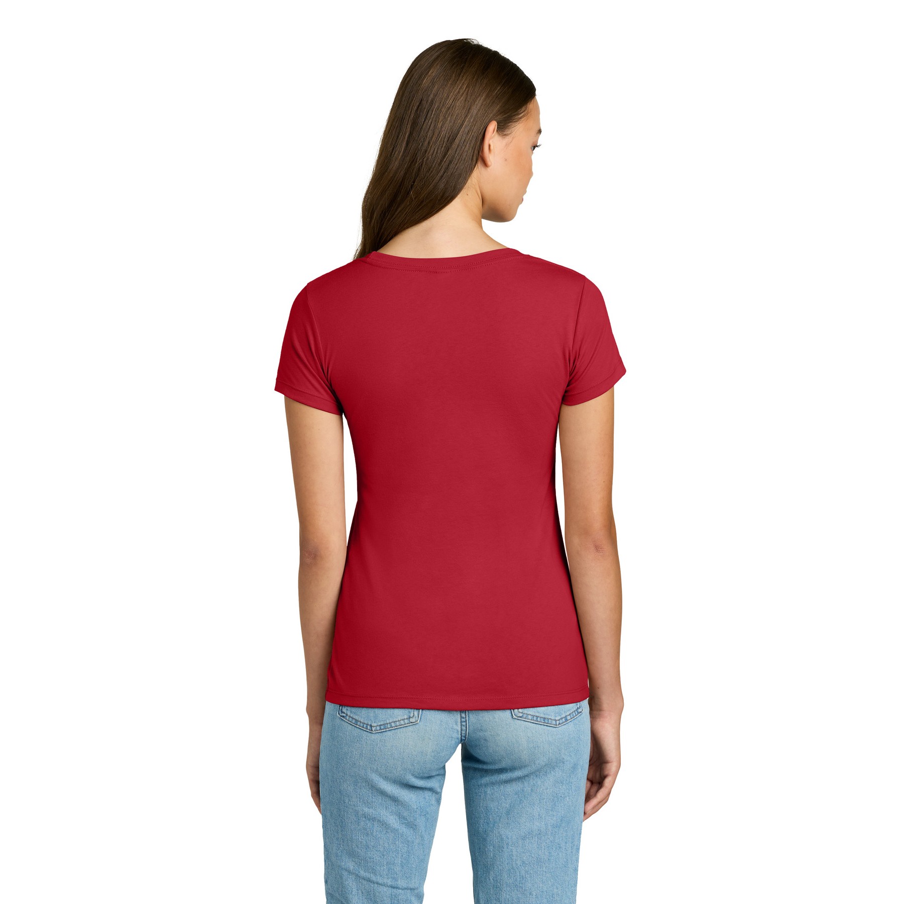 Women's Slim Fit Cotton Polyester T-Shirt - Thumbnail Image