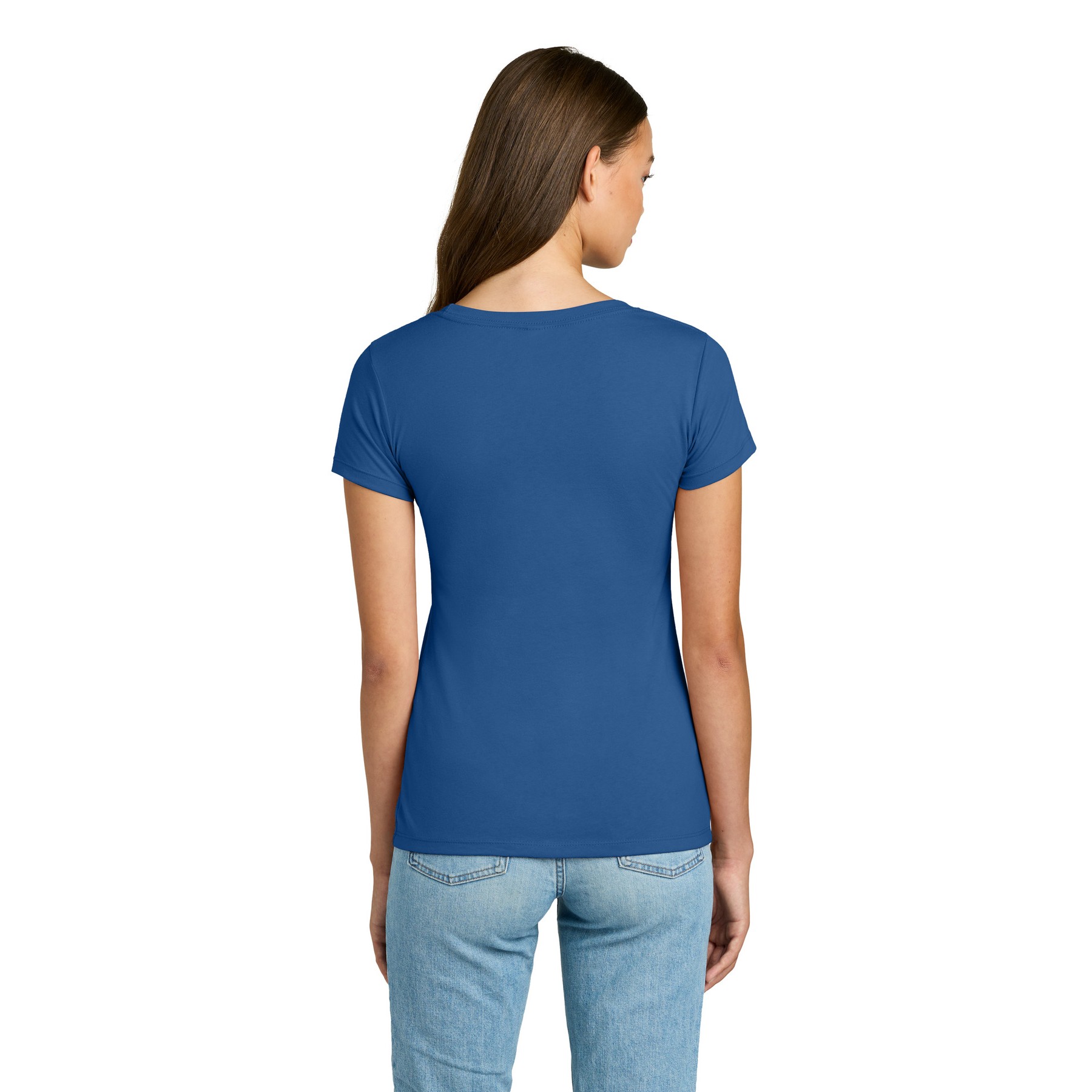 Women's Slim Fit Cotton Polyester T-Shirt - Thumbnail Image