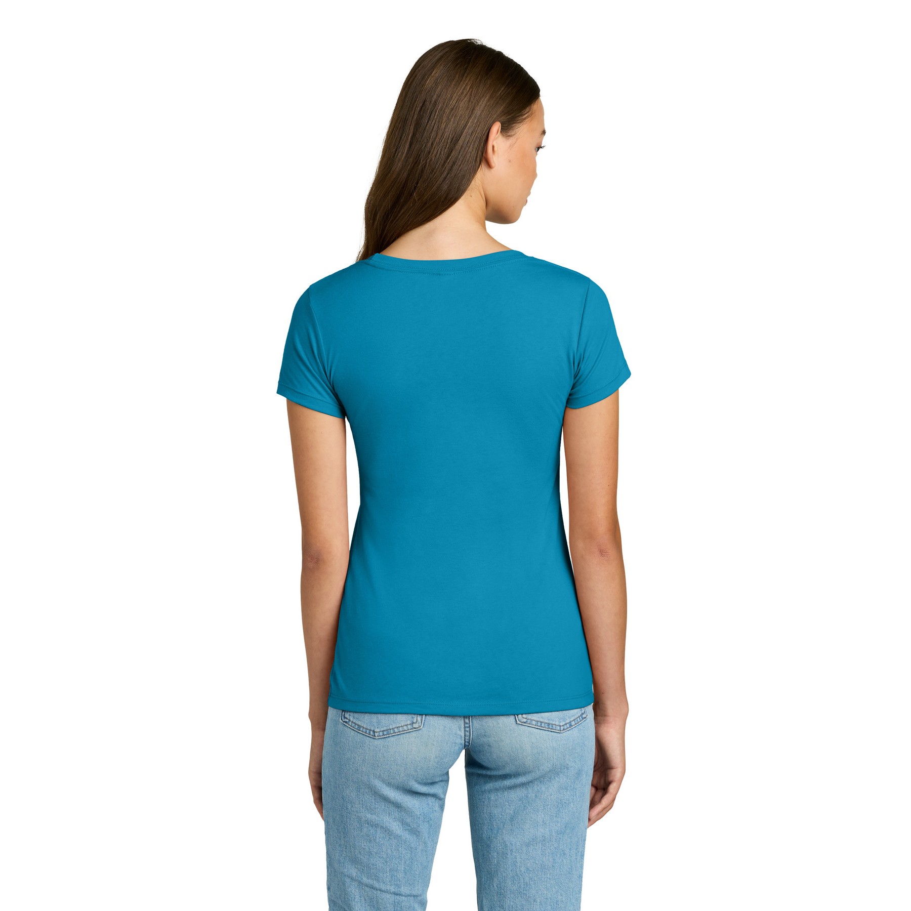 Women's Slim Fit Cotton Polyester T-Shirt - Thumbnail Image