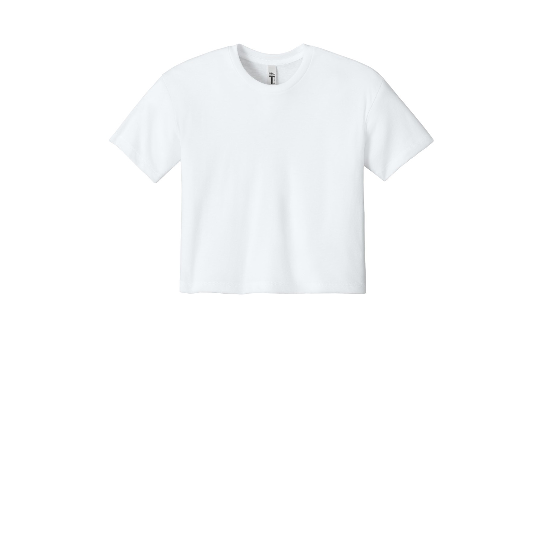 Women's Cropped Cotton Polyester T-Shirt - Thumbnail Image