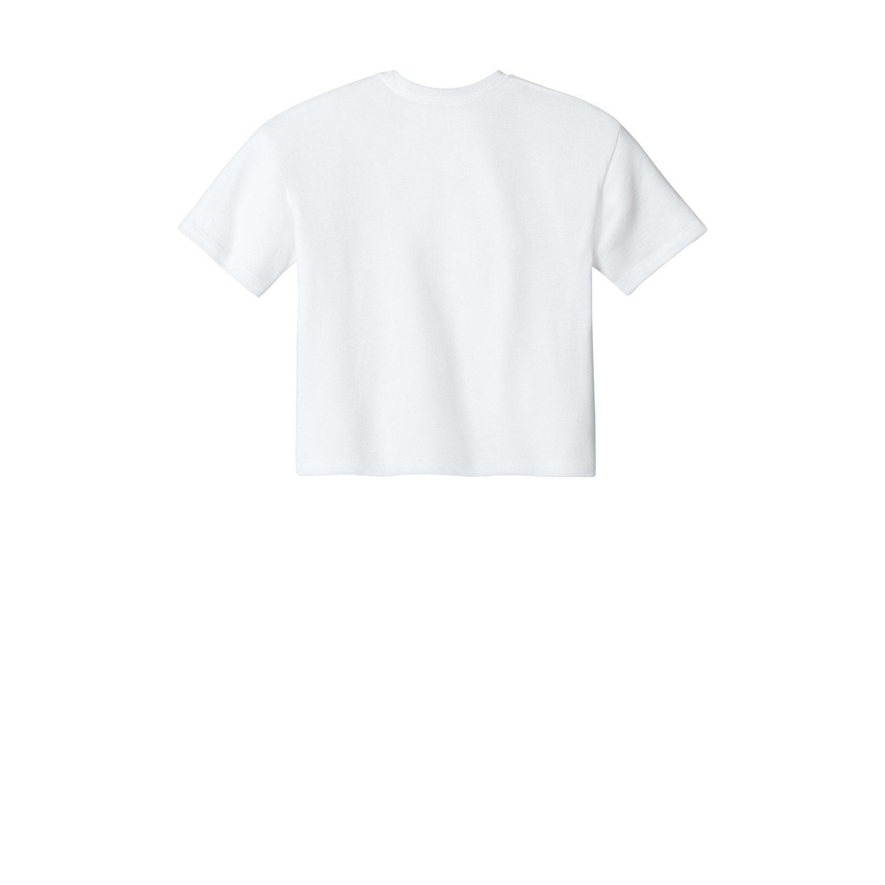 Women's Cropped Cotton Polyester T-Shirt - Thumbnail Image