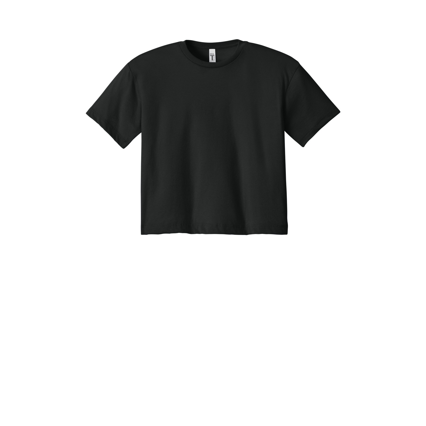 Women's Cropped Cotton Polyester T-Shirt - Thumbnail Image