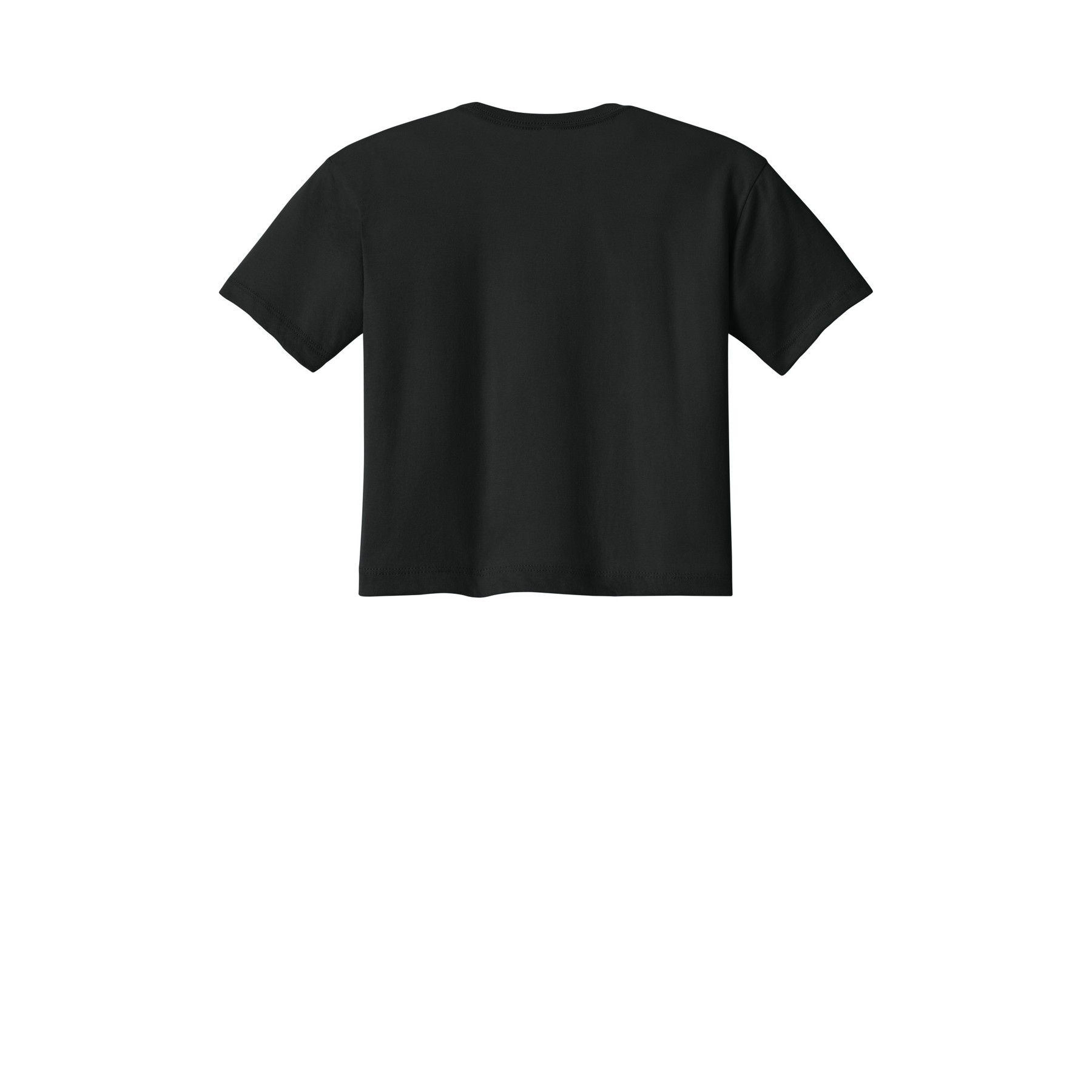 Women's Cropped Cotton Polyester T-Shirt - Thumbnail Image
