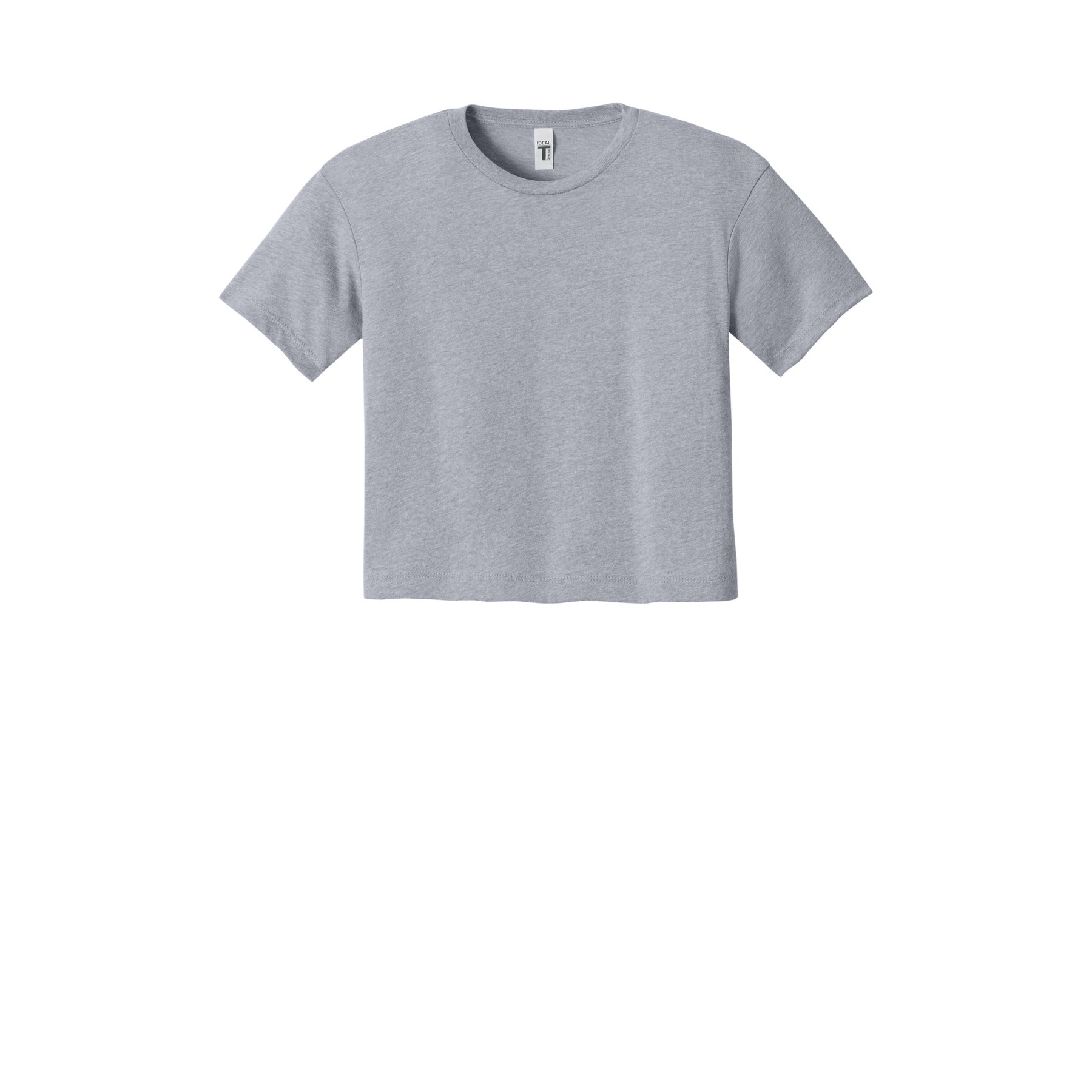 Women's Cropped Cotton Polyester T-Shirt - Thumbnail Image