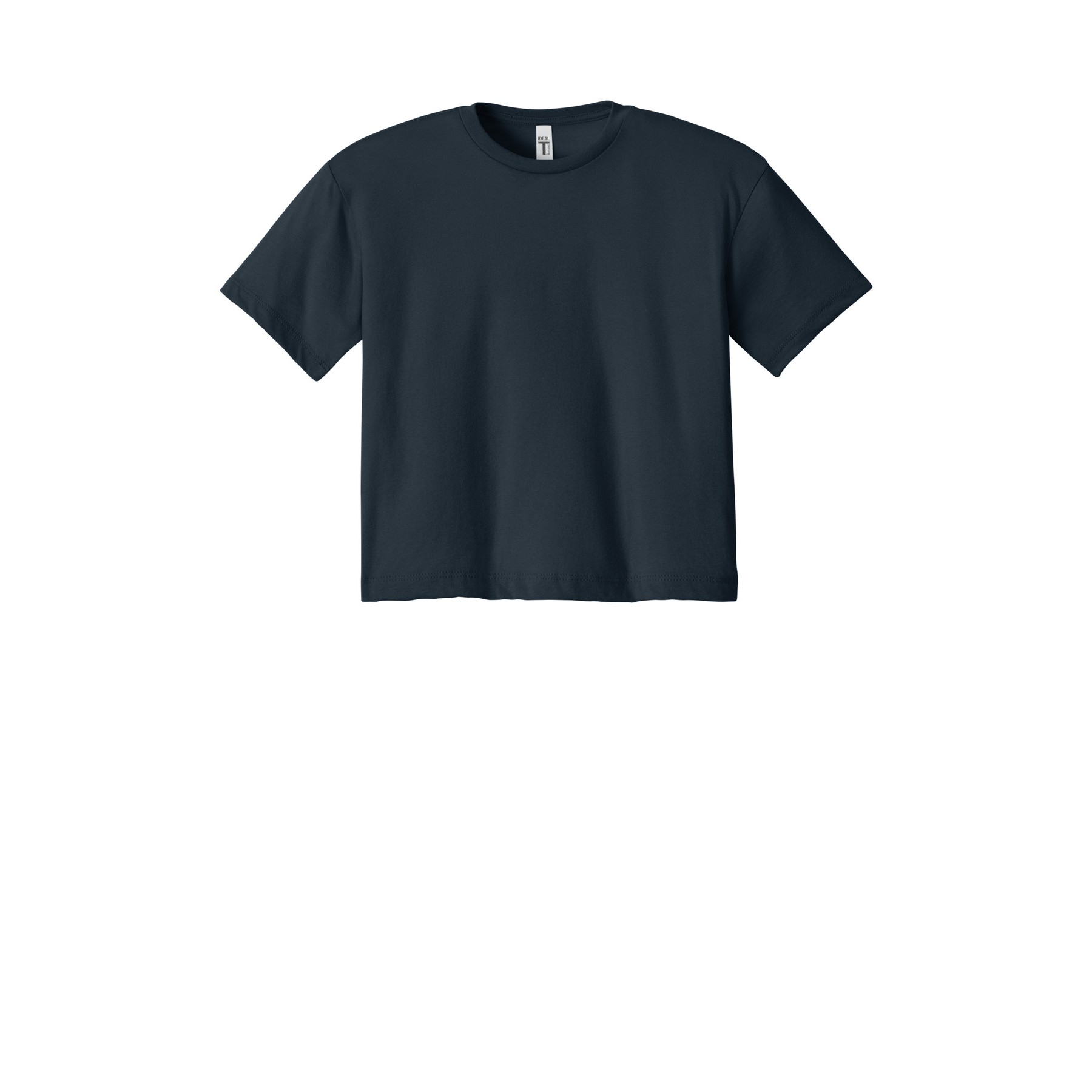 Women's Cropped Cotton Polyester T-Shirt - Thumbnail Image