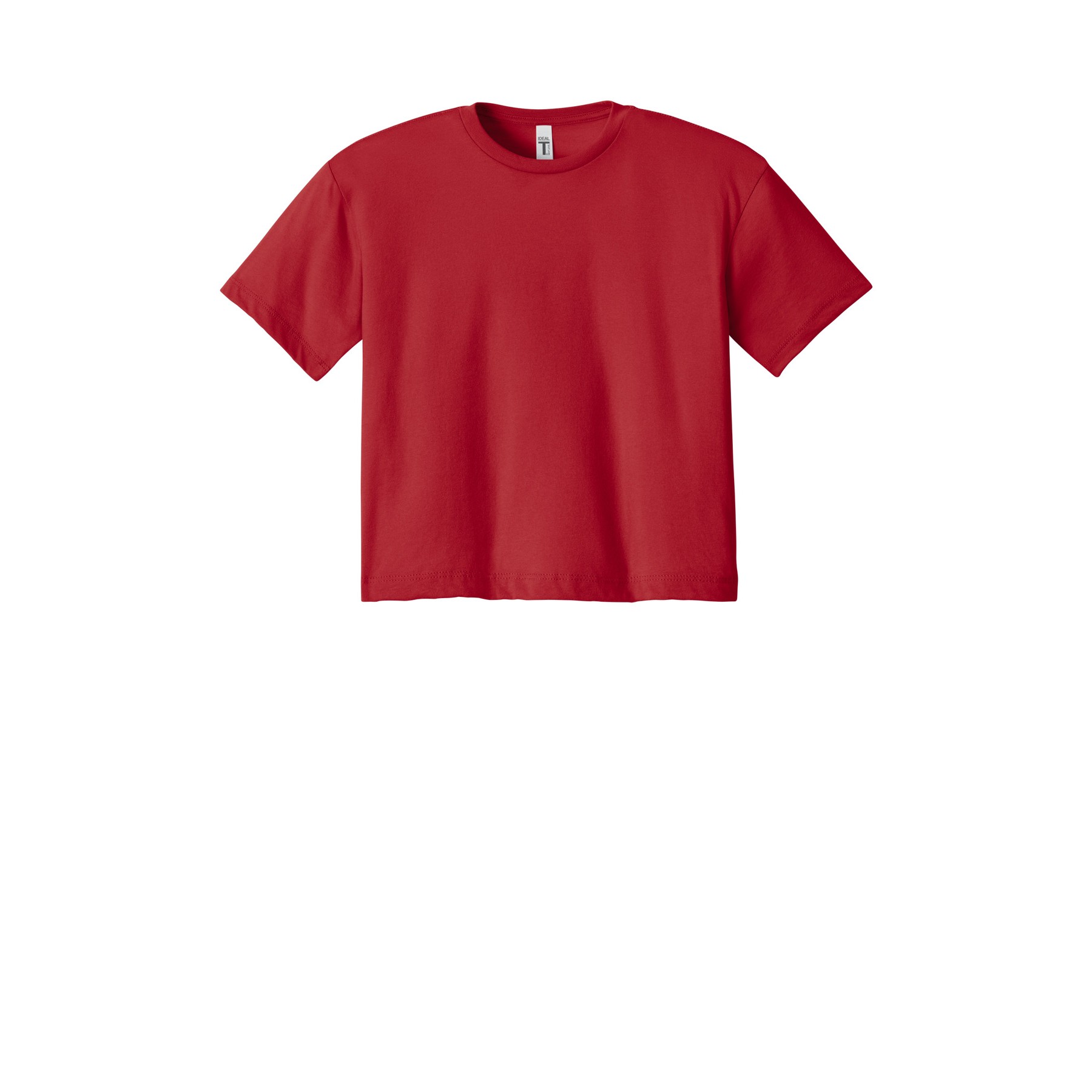 Women's Cropped Cotton Polyester T-Shirt - Thumbnail Image