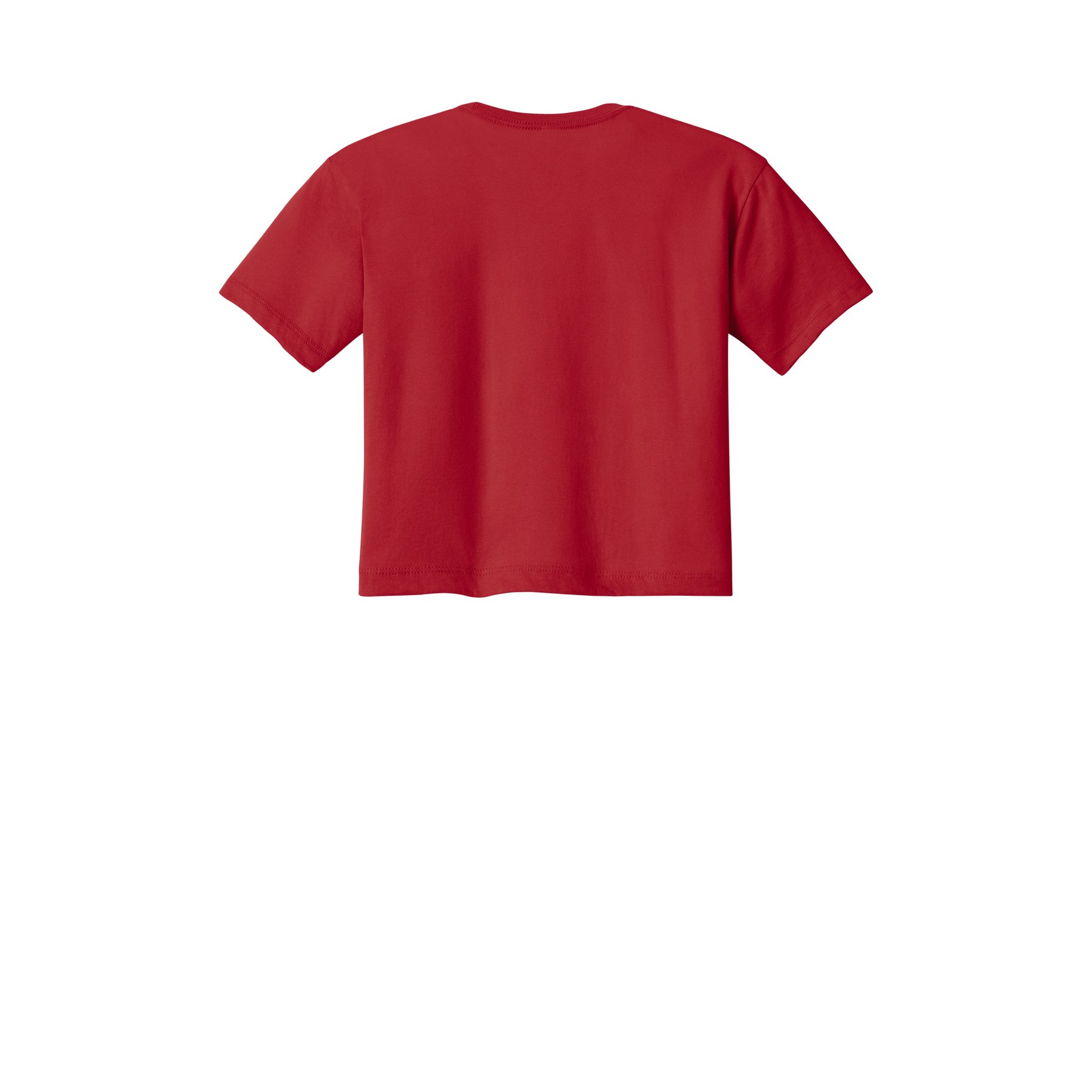 Women's Cropped Cotton Polyester T-Shirt - Thumbnail Image