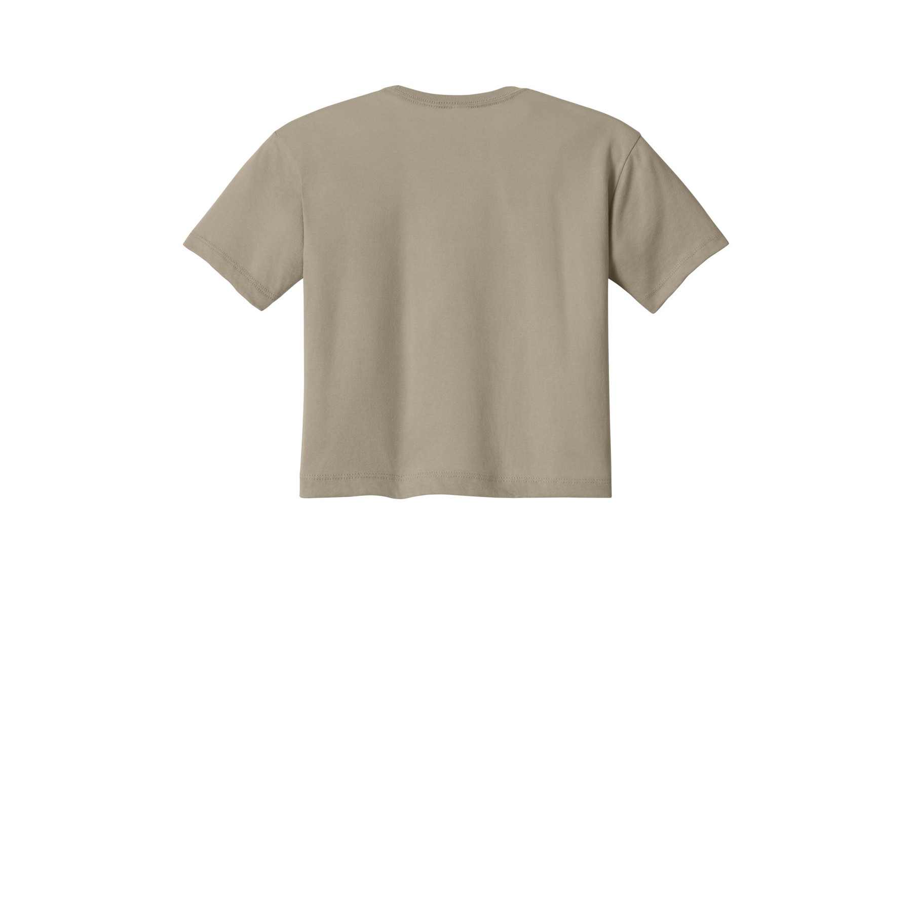 Women's Cropped Cotton Polyester T-Shirt - Thumbnail Image