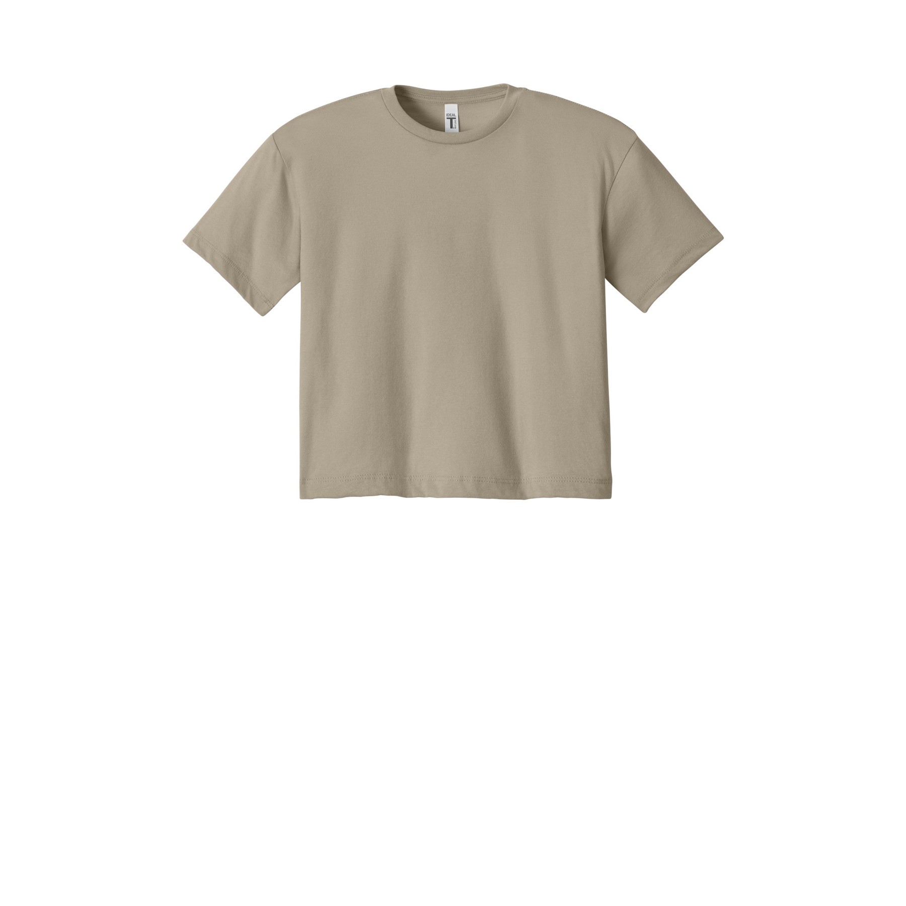 Women's Cropped Cotton Polyester T-Shirt - Thumbnail Image