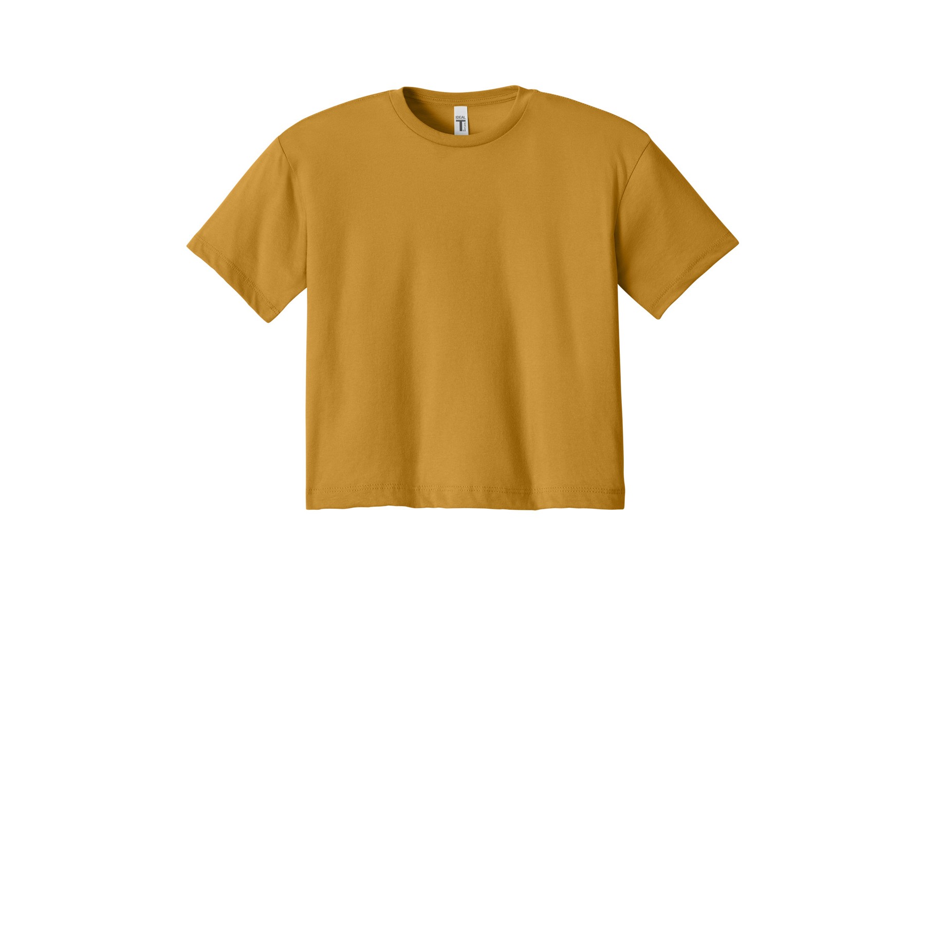 Women's Cropped Cotton Polyester T-Shirt - Thumbnail Image