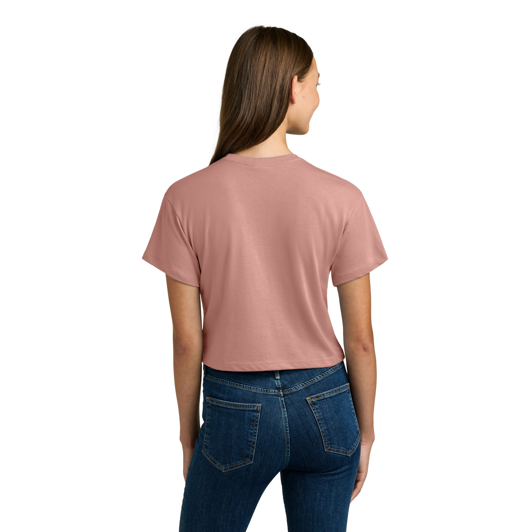 Women's Cropped Cotton Polyester T-Shirt - Thumbnail Image