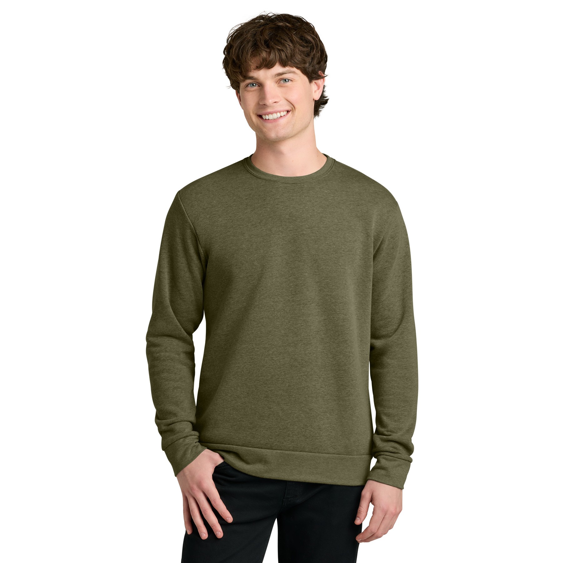 Men's Cotton Polyester Crewneck Sweatshirt - Thumbnail Image