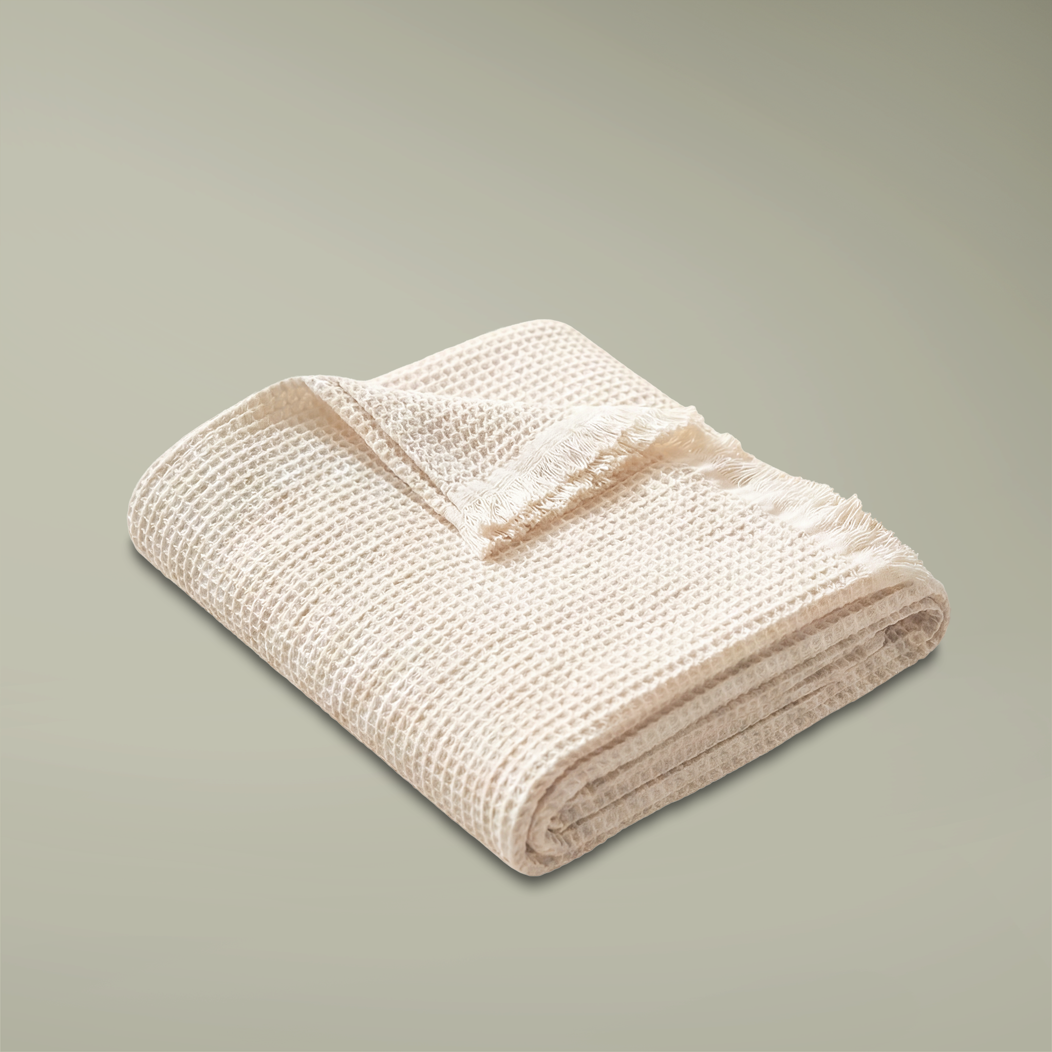 Cotton Waffle Throw (Embroidery) - Main Image