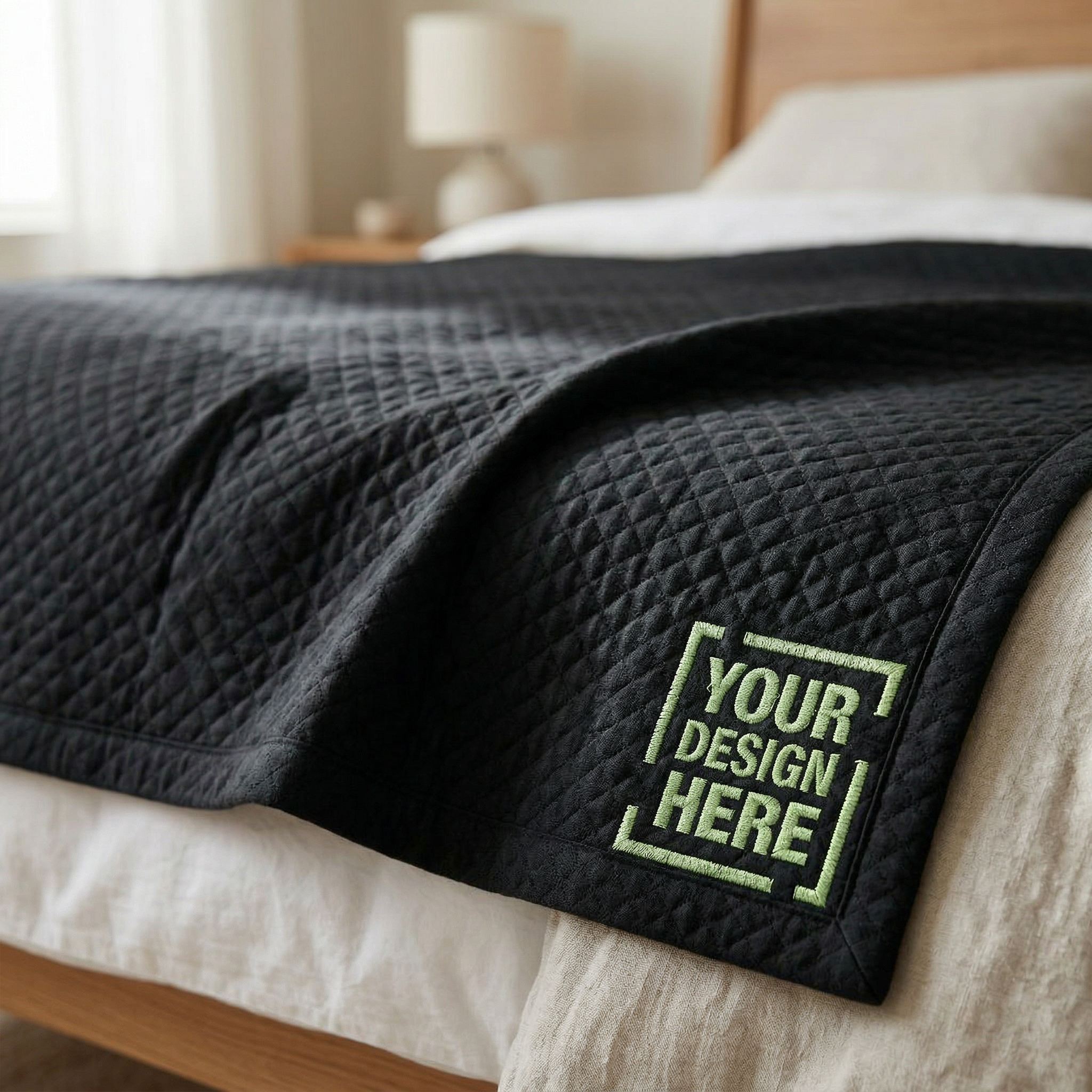 Diamond Quilt Blanket (Embroidery) - Thumbnail Image