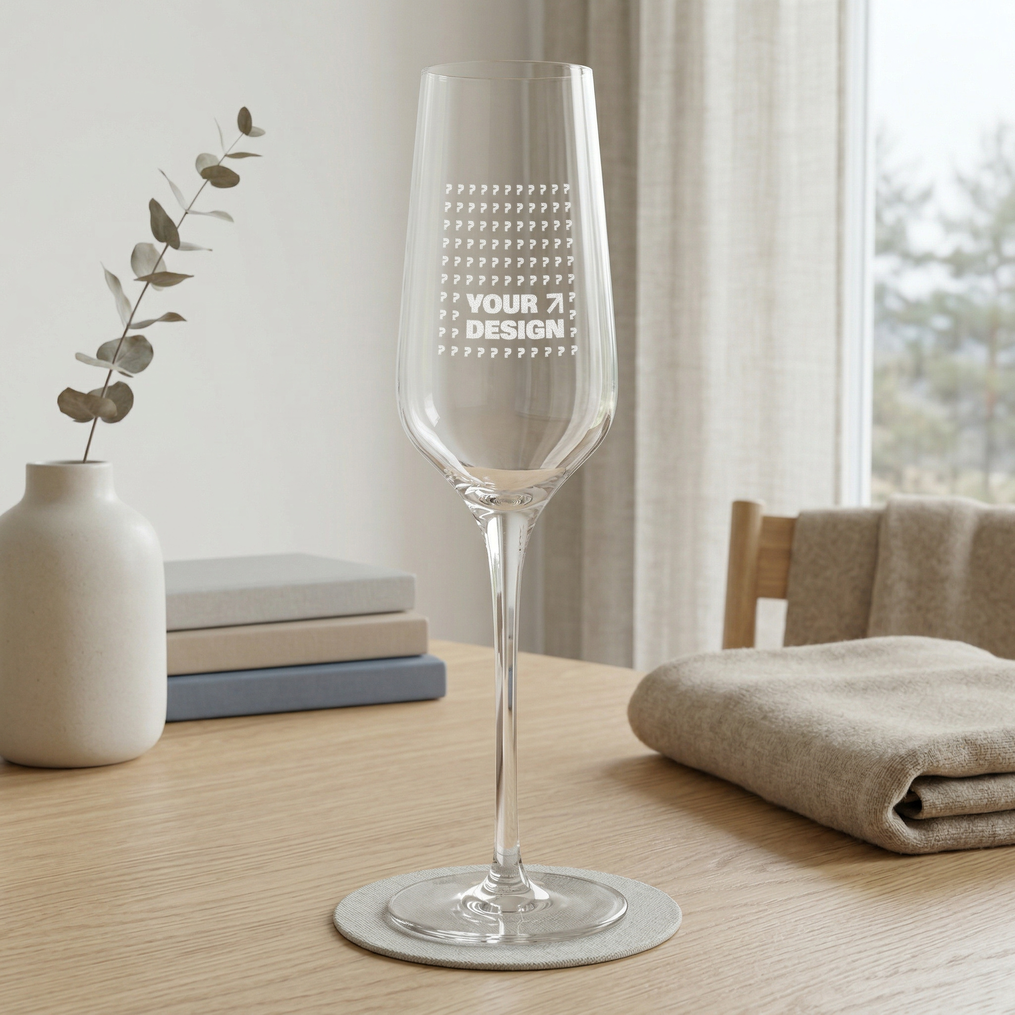 Champagne Glass, 8.25 oz (Engraving)