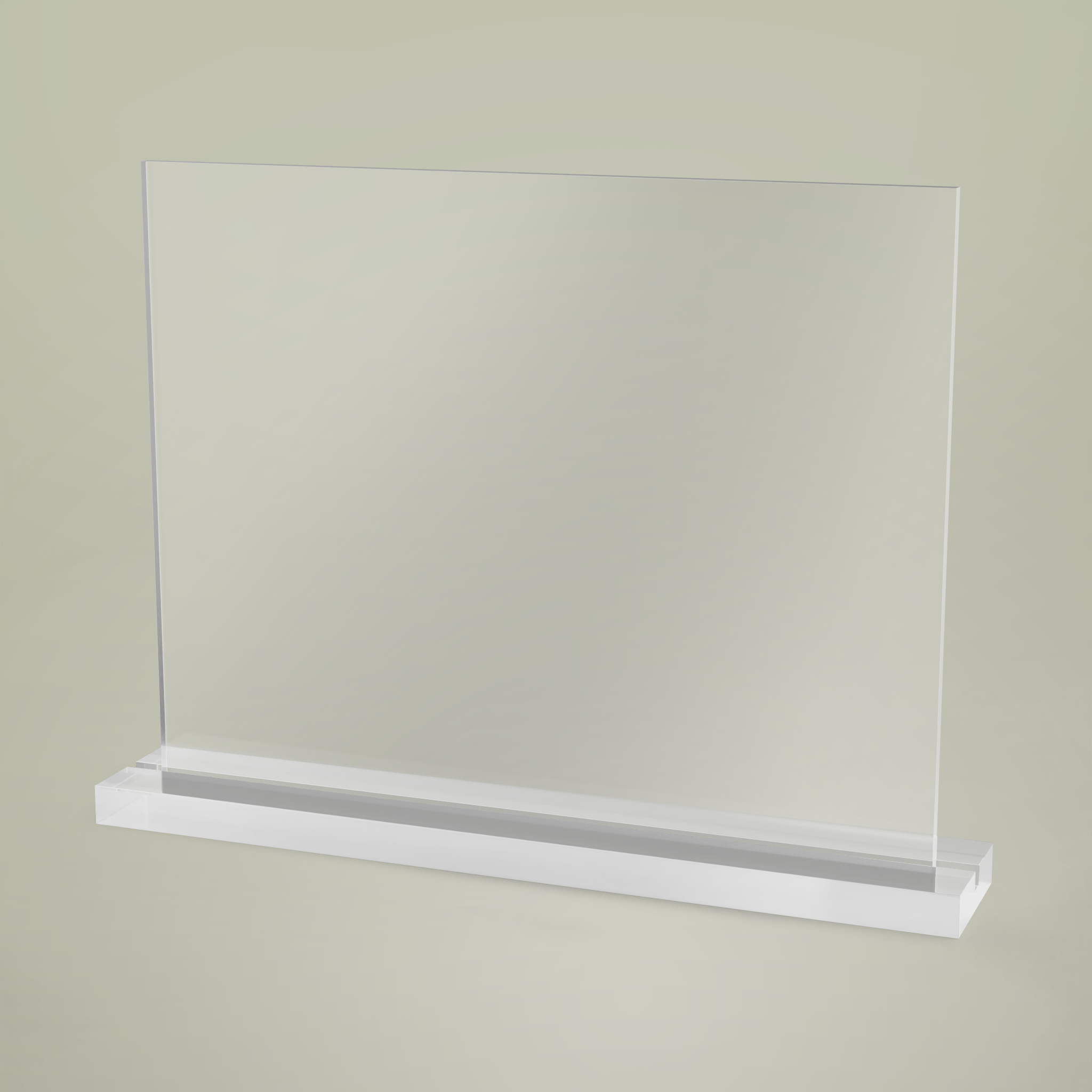 Acrylic Table sign, Rectangular Shape - Main Image