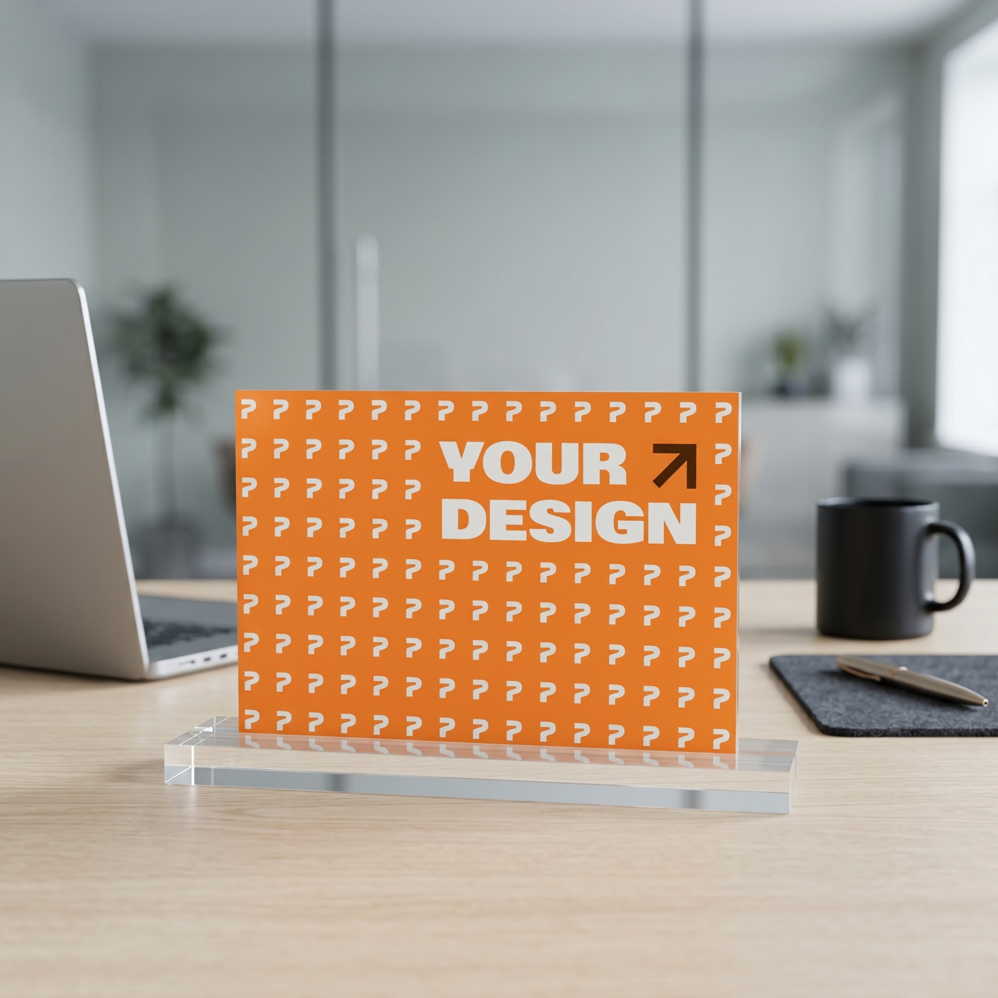 Acrylic Table sign, Rectangular Shape - Thumbnail Image