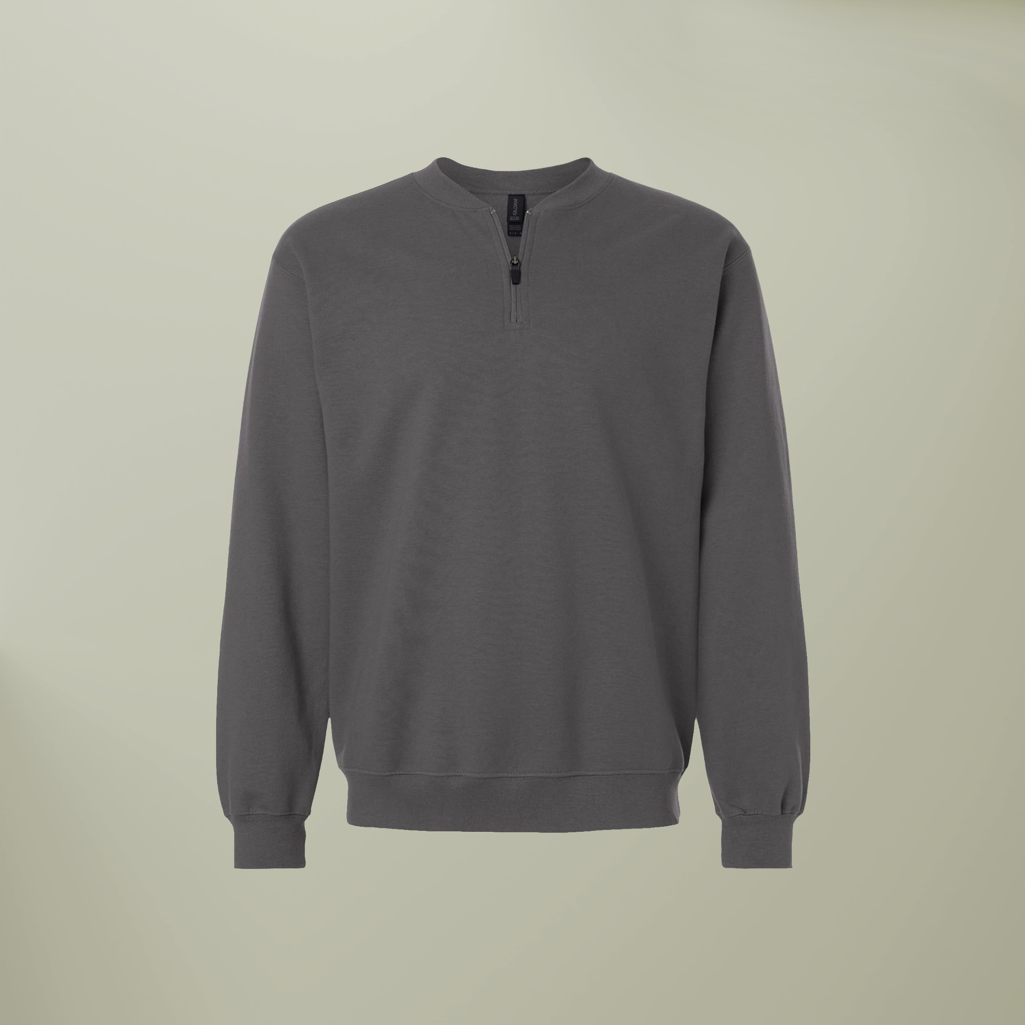 Unisex Softstyle® Midweight Q-Zip Sweatshirt - Thumbnail Image