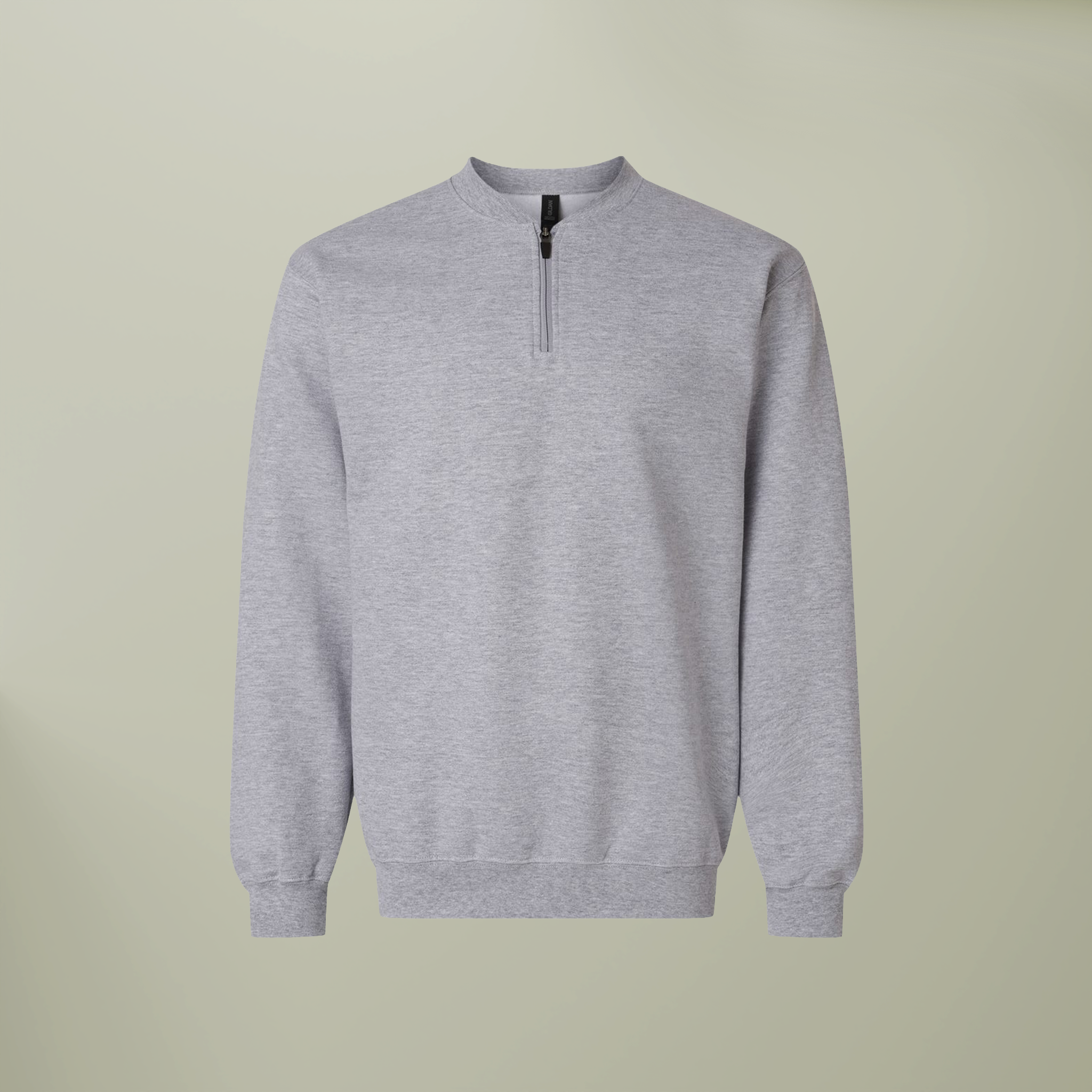 Unisex Softstyle® Midweight Q-Zip Sweatshirt - Thumbnail Image