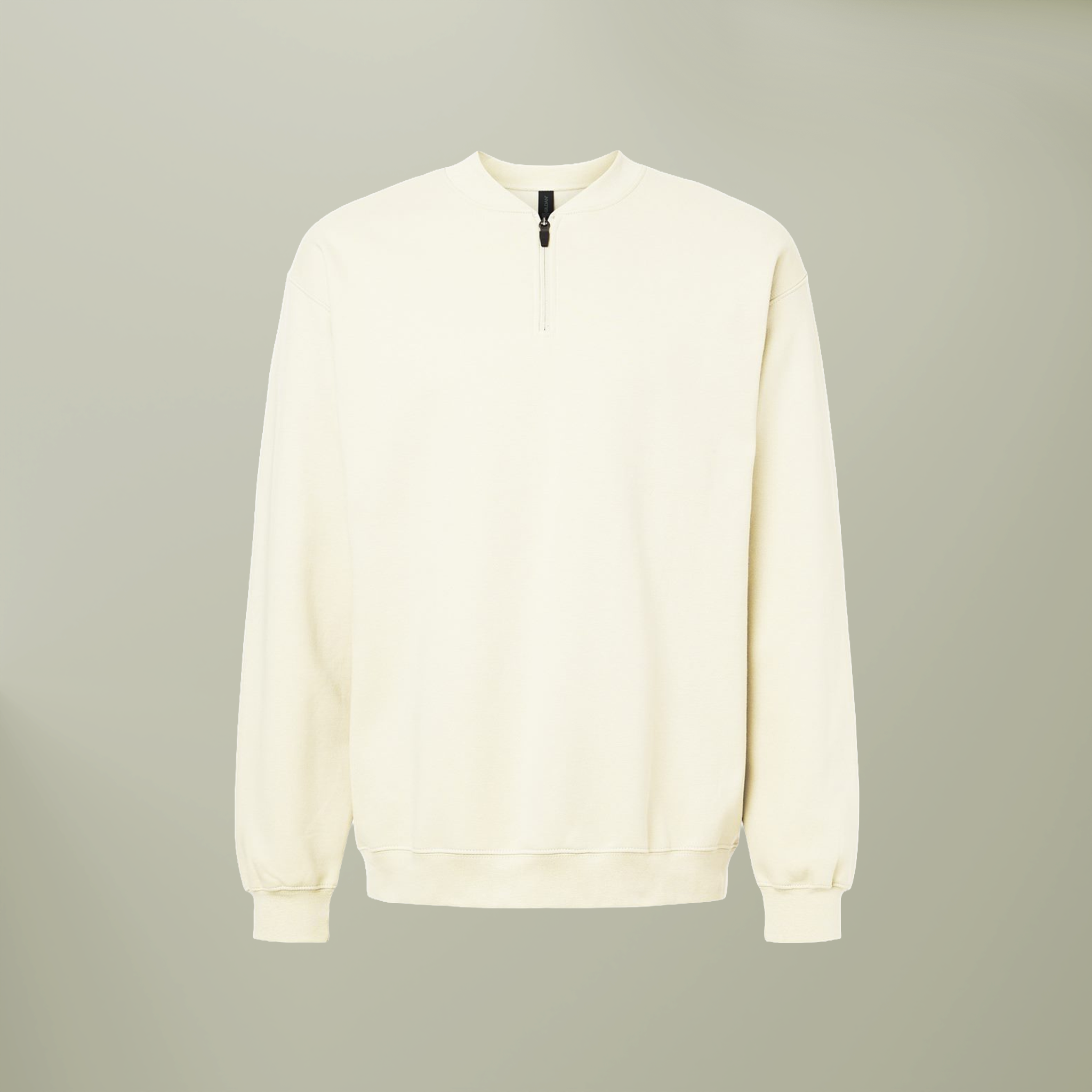 Unisex Softstyle® Midweight Q-Zip Sweatshirt - Thumbnail Image