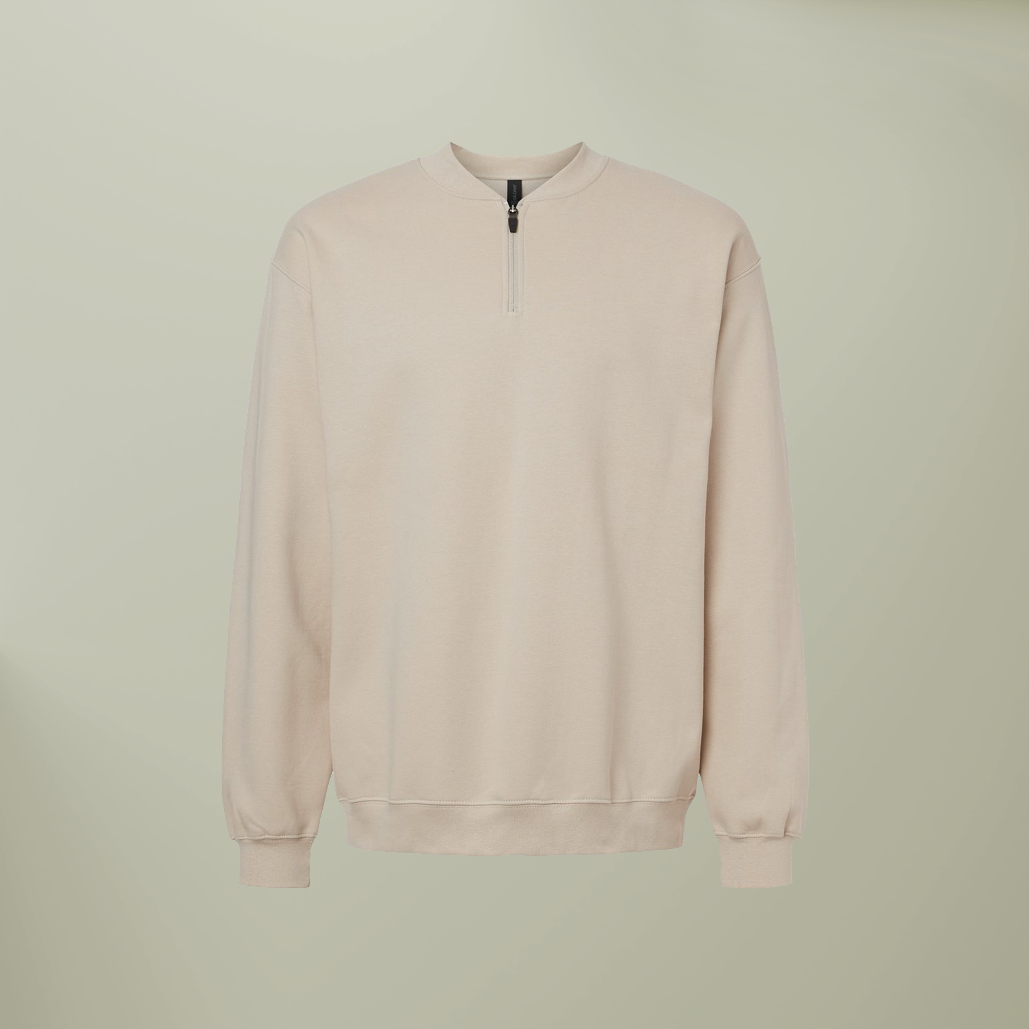 Unisex Softstyle® Midweight Q-Zip Sweatshirt - Thumbnail Image