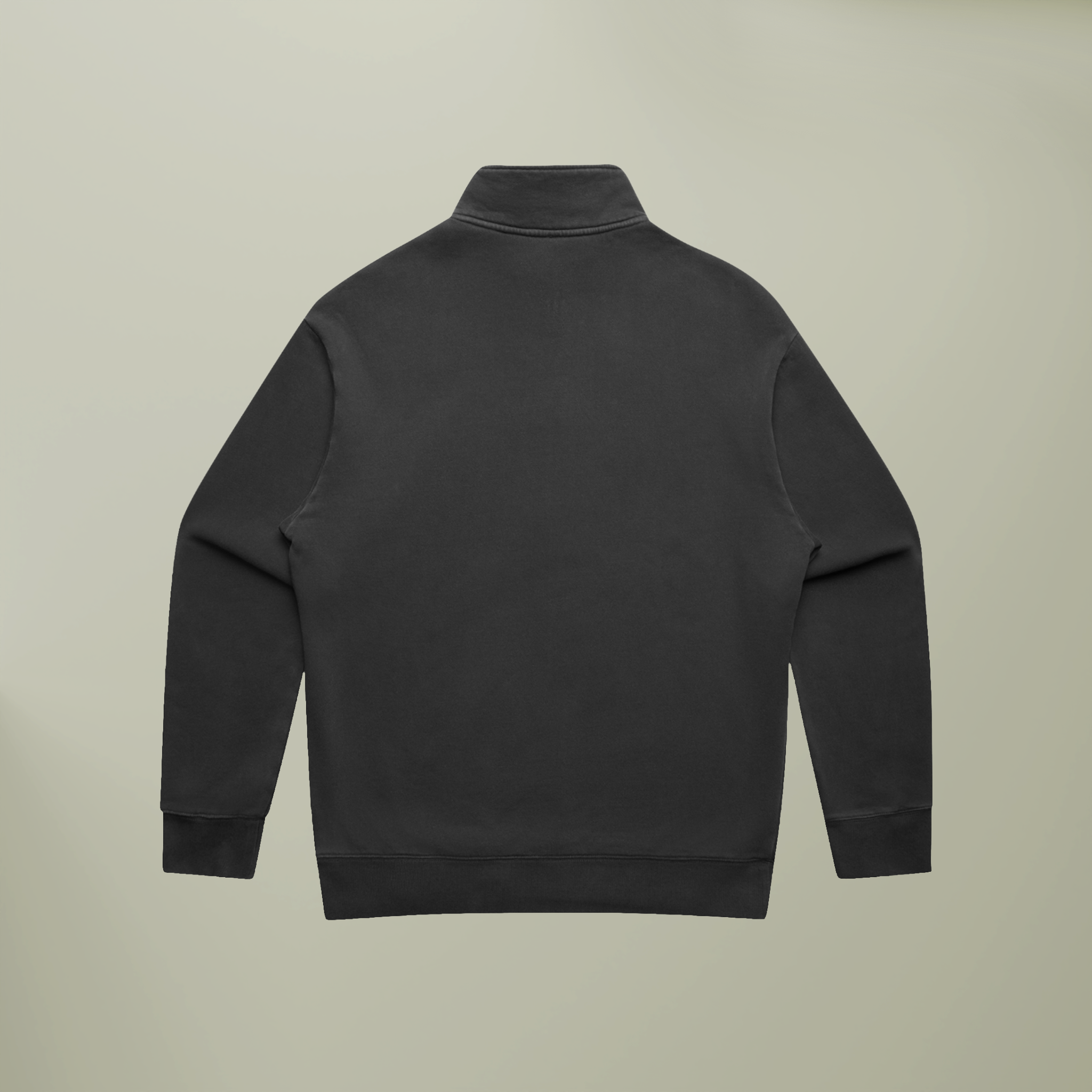 Unisex Relax Faded Half Zip Sweatshirt - Thumbnail Image