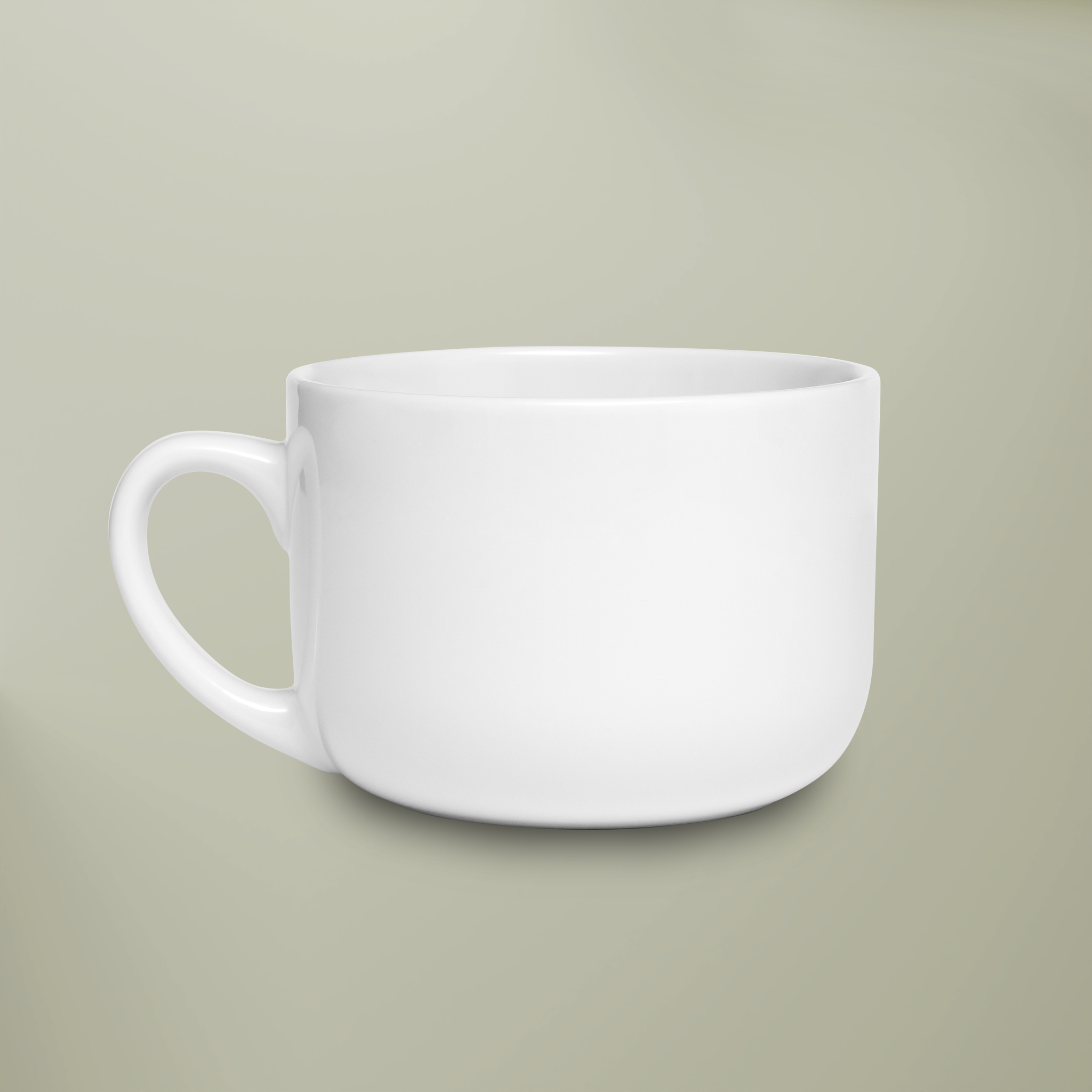 White Ceramic Latte Mug, 25oz - Thumbnail Image