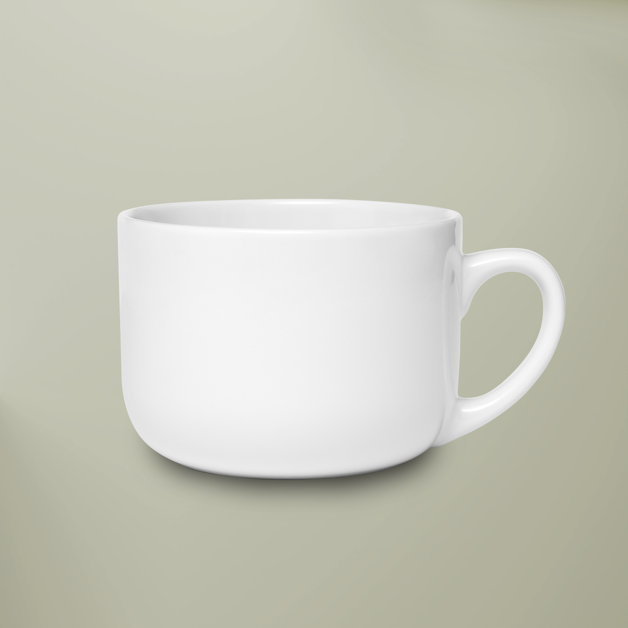 White Ceramic Latte Mug, 25oz - Thumbnail Image