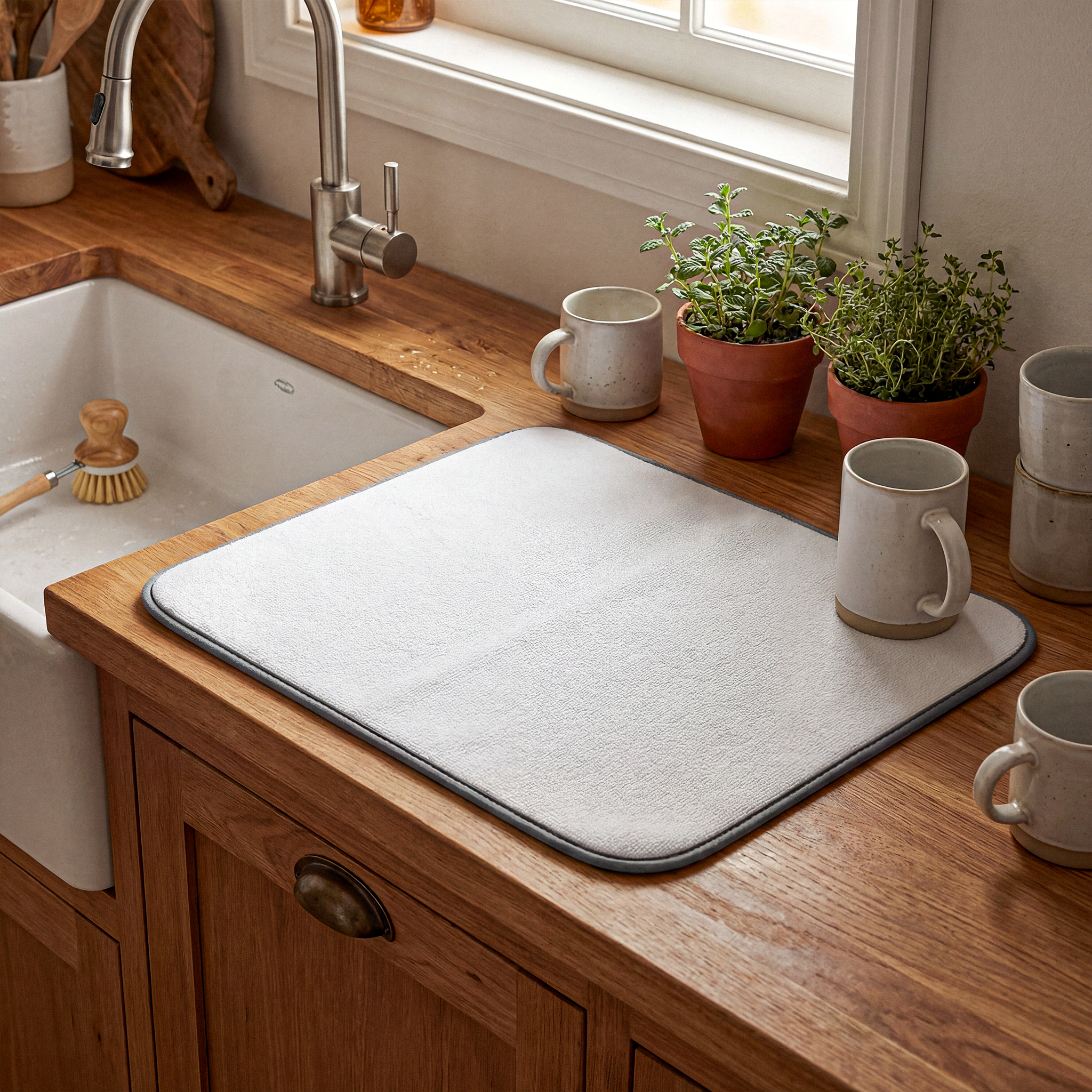 Microfiber Kitchen Dish Mat - Thumbnail Image