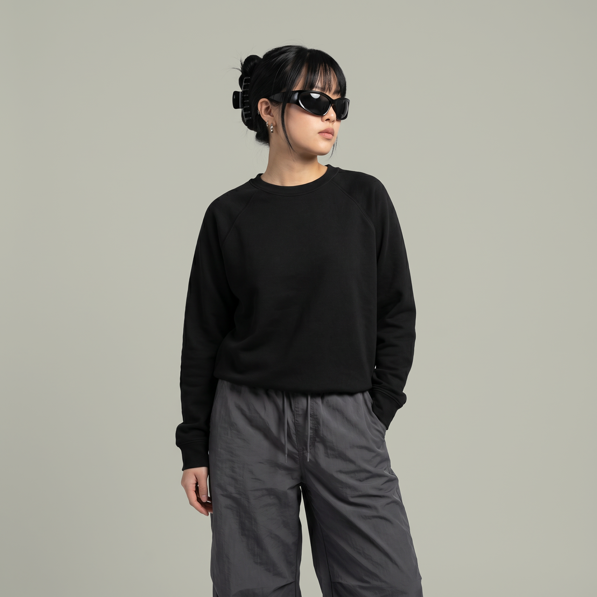Unisex Sponge Fleece Raglan Sweatshirt - Thumbnail Image